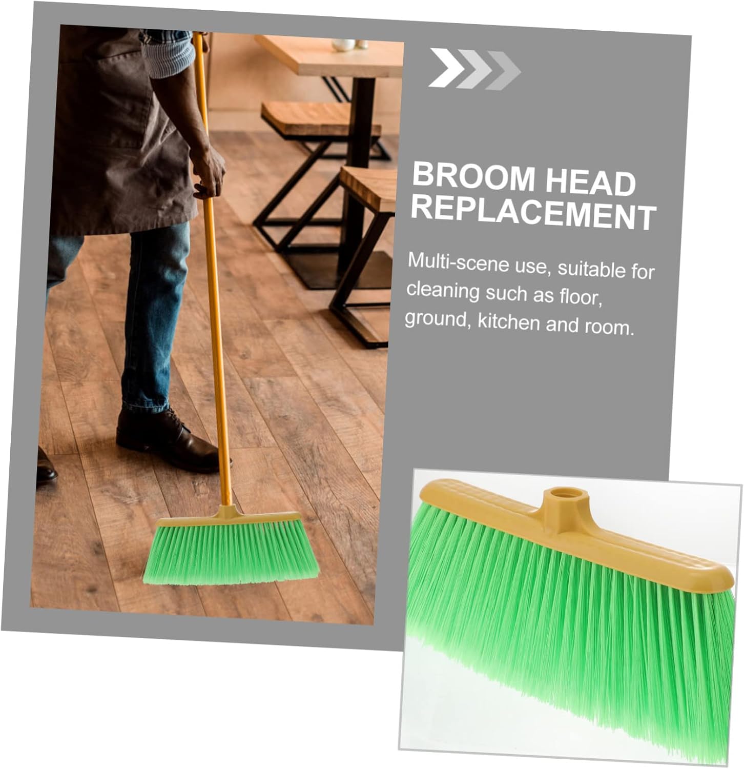 1pc Replacement Broom Head for Household Use