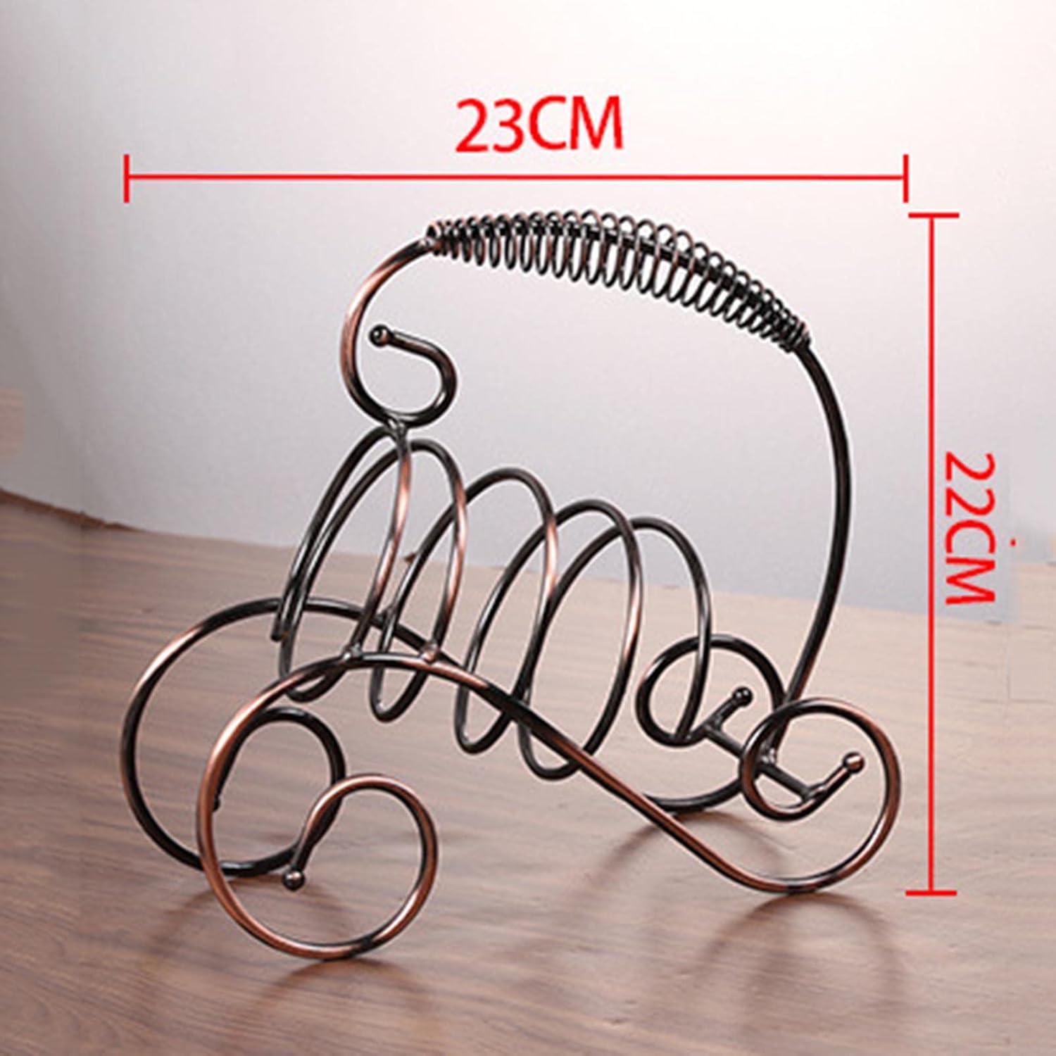 JUSHZ Iron Wine Rack with Strong Base and Elegant Design