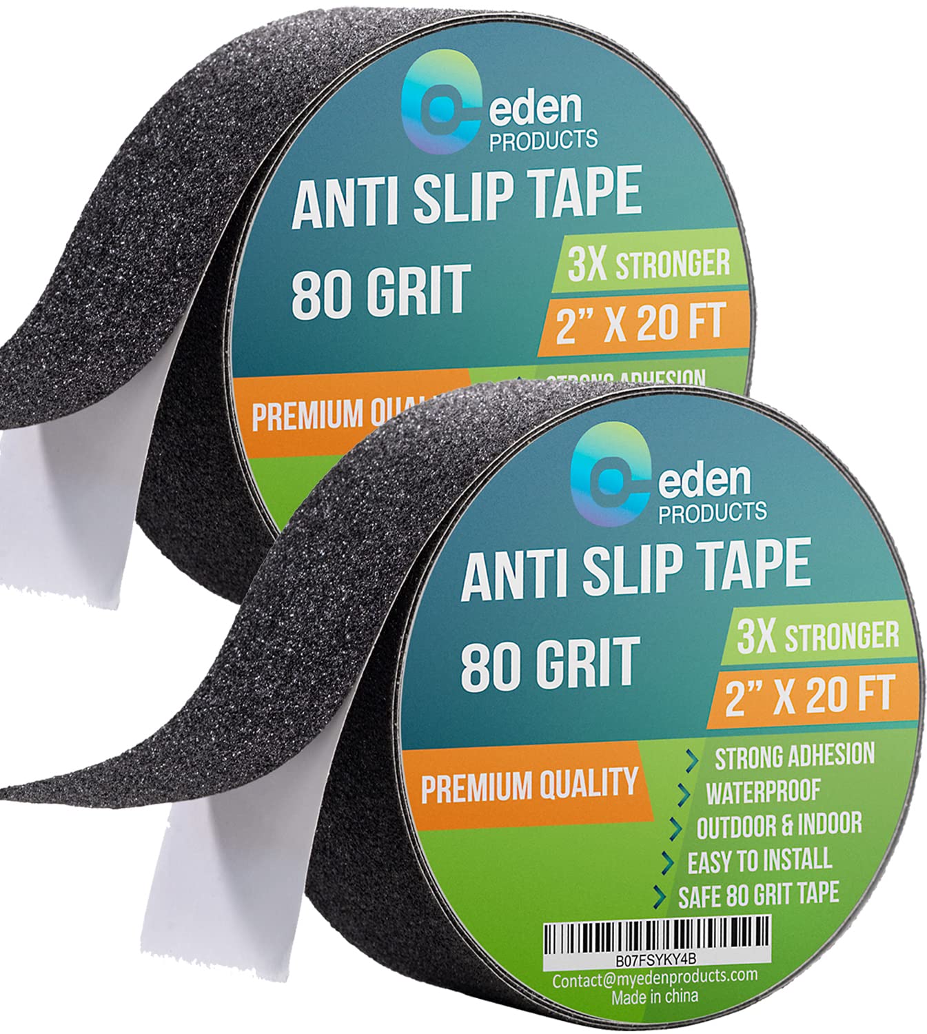 EdenProducts Heavy Duty Anti Slip Tape 2x20ft 2 Pack