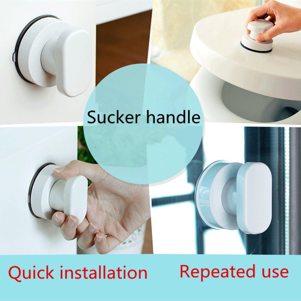 WANLIAN Suction Cup Door Handle for Glass and Bathroom Use