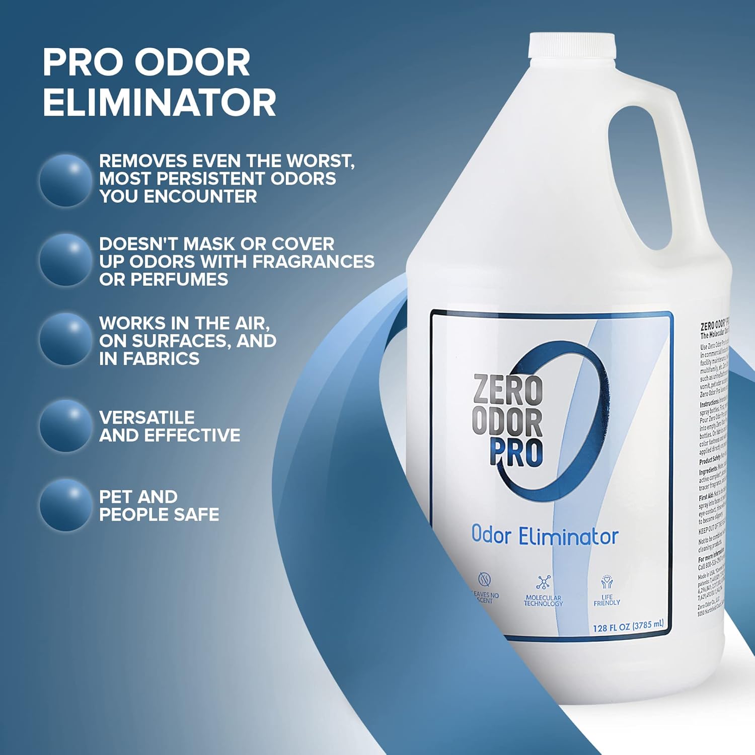 Zero Odor Pro - 128oz Commercial Strength Odor Eliminator Refill 1