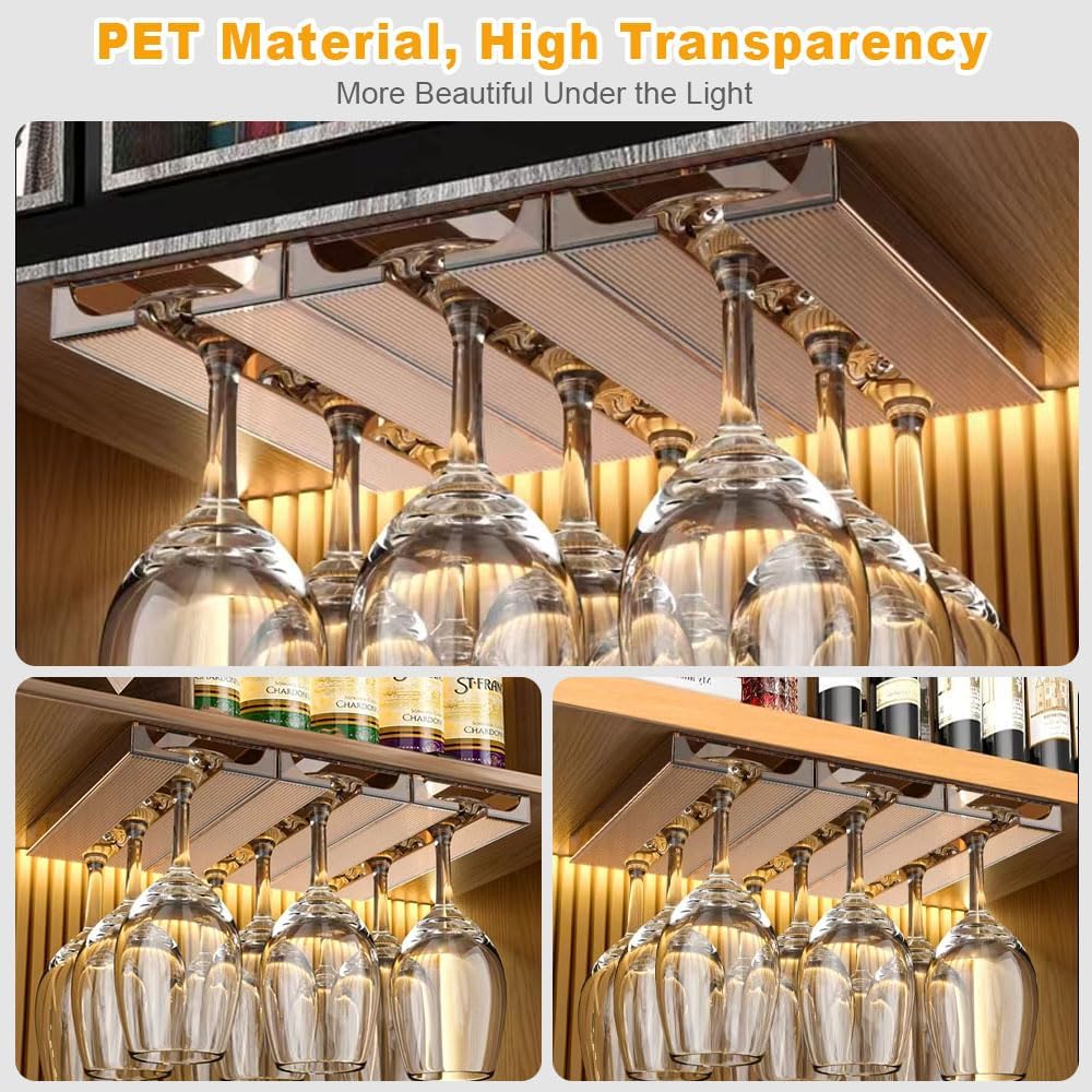 DESONAUT 2 Pcs Wine Glass Holder Stemware Rack