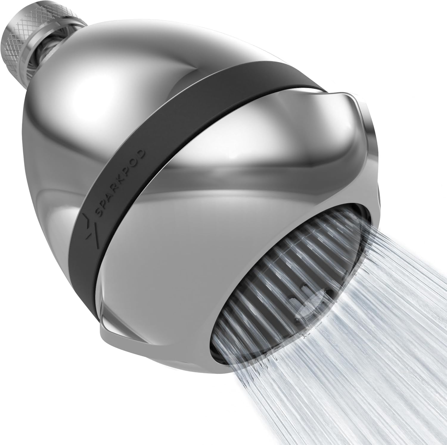 SparkPod 3 Inch High Pressure Shower Head with Rain Massage Settings