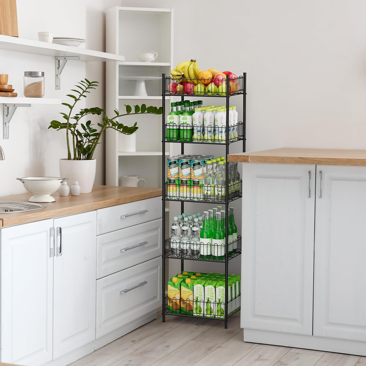 OYEAL 5 Tier Soda Can Organizer for Pantry Kitchen