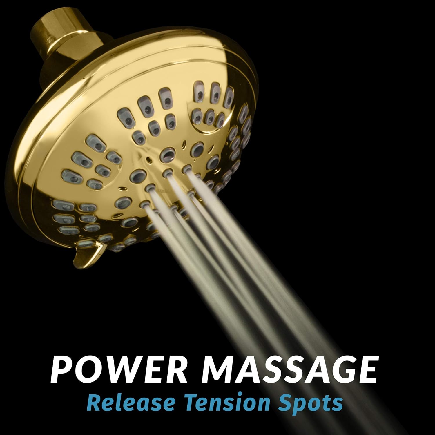 ShowerMaxx ImperialShine Gold Fixed Shower Head