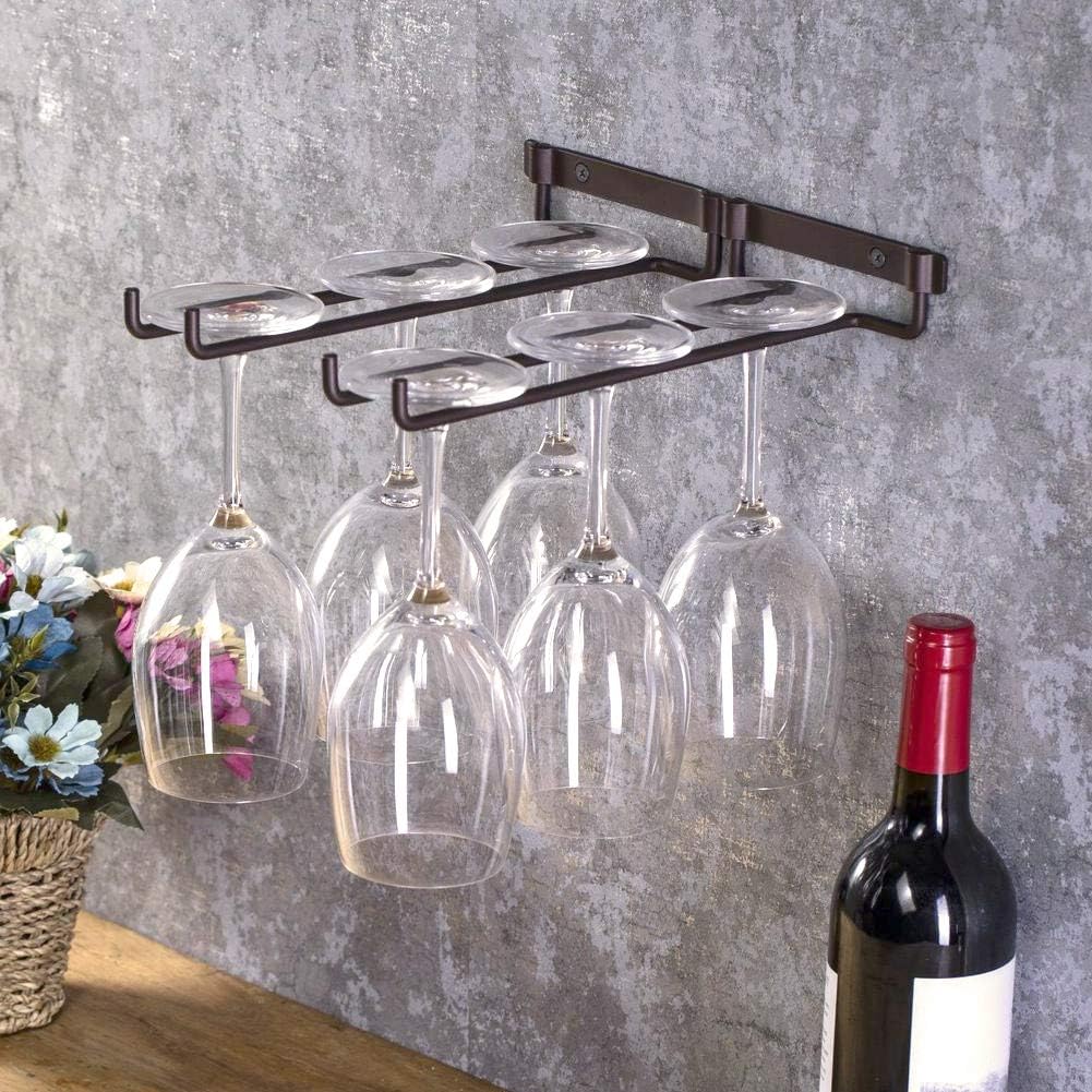 Wine Glass Rack with Screws for Wall Mount