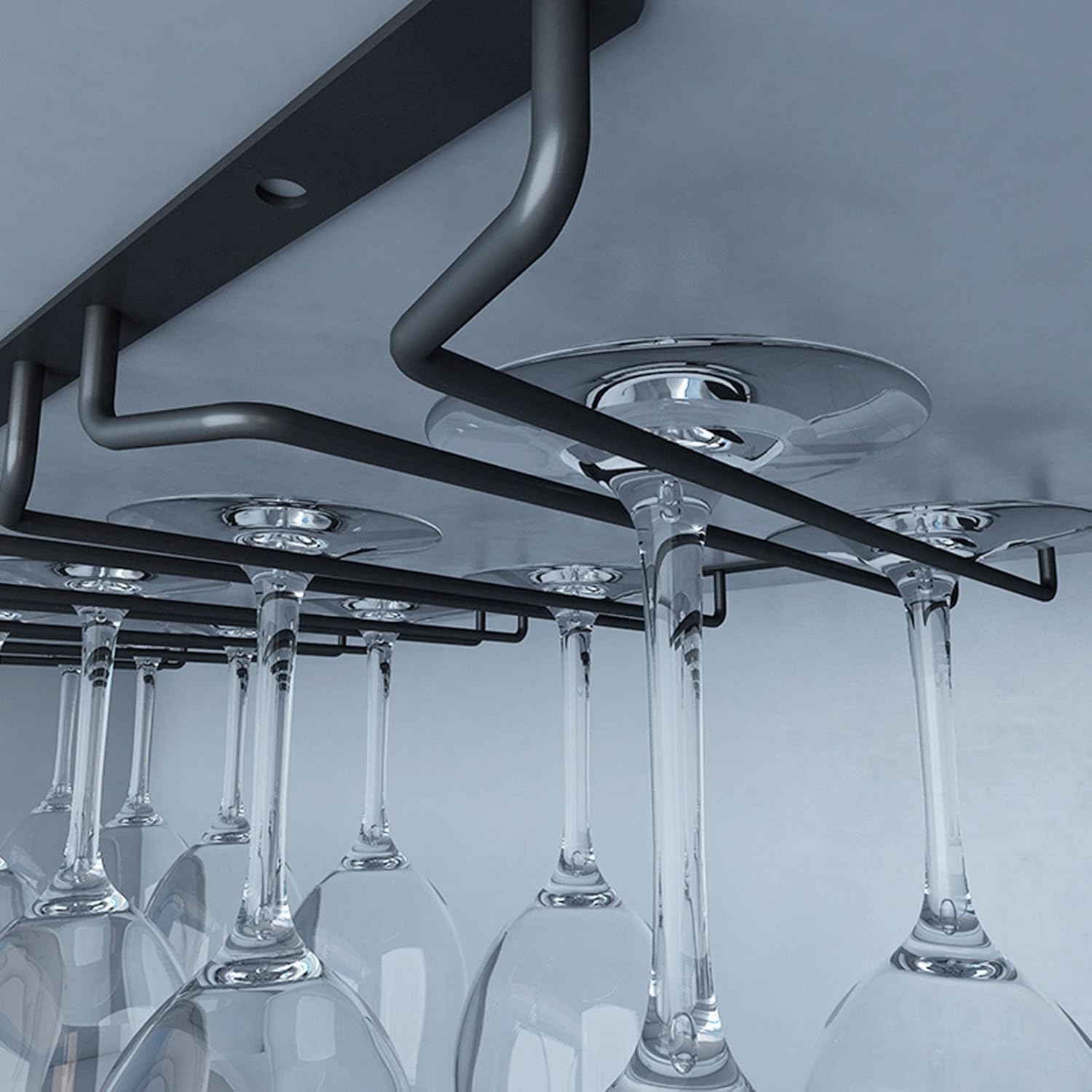 V3VOGUE 2 Row Stemware Holder Freestanding Wine Glass Rack