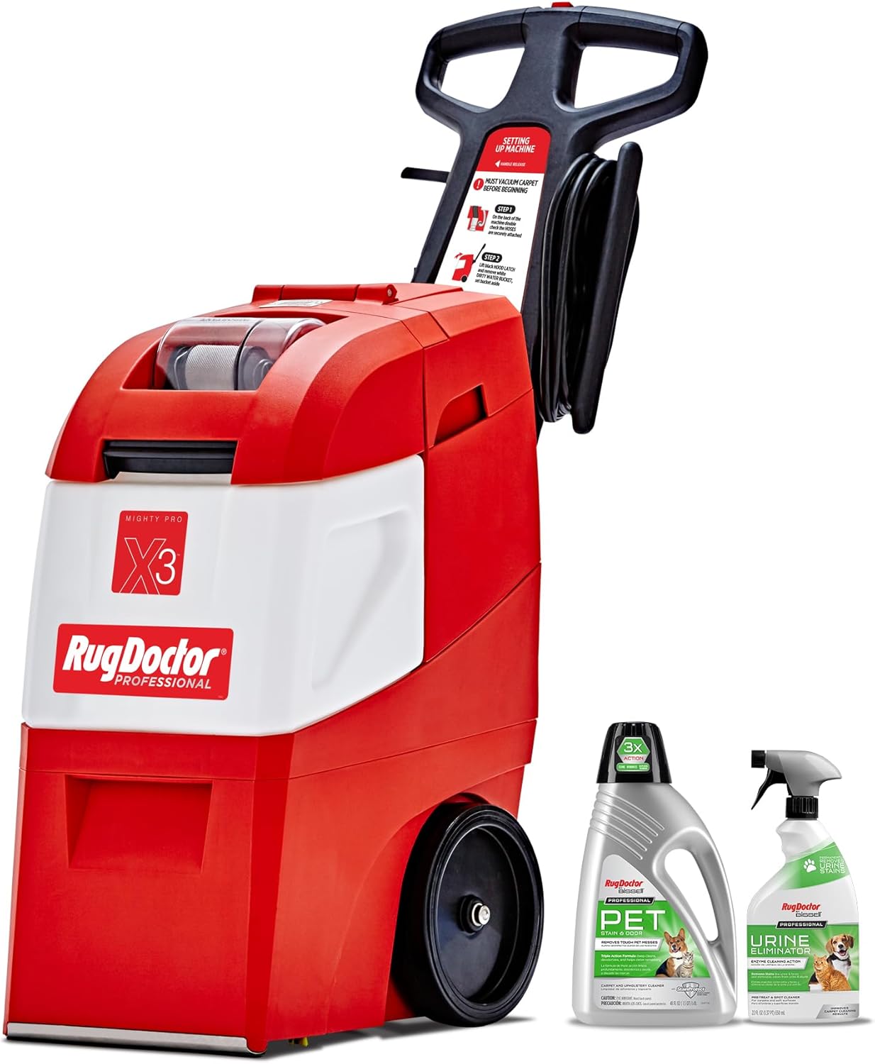 Rug Doctor X3 Commercial Carpet Cleaner - Pet Pro Pack
