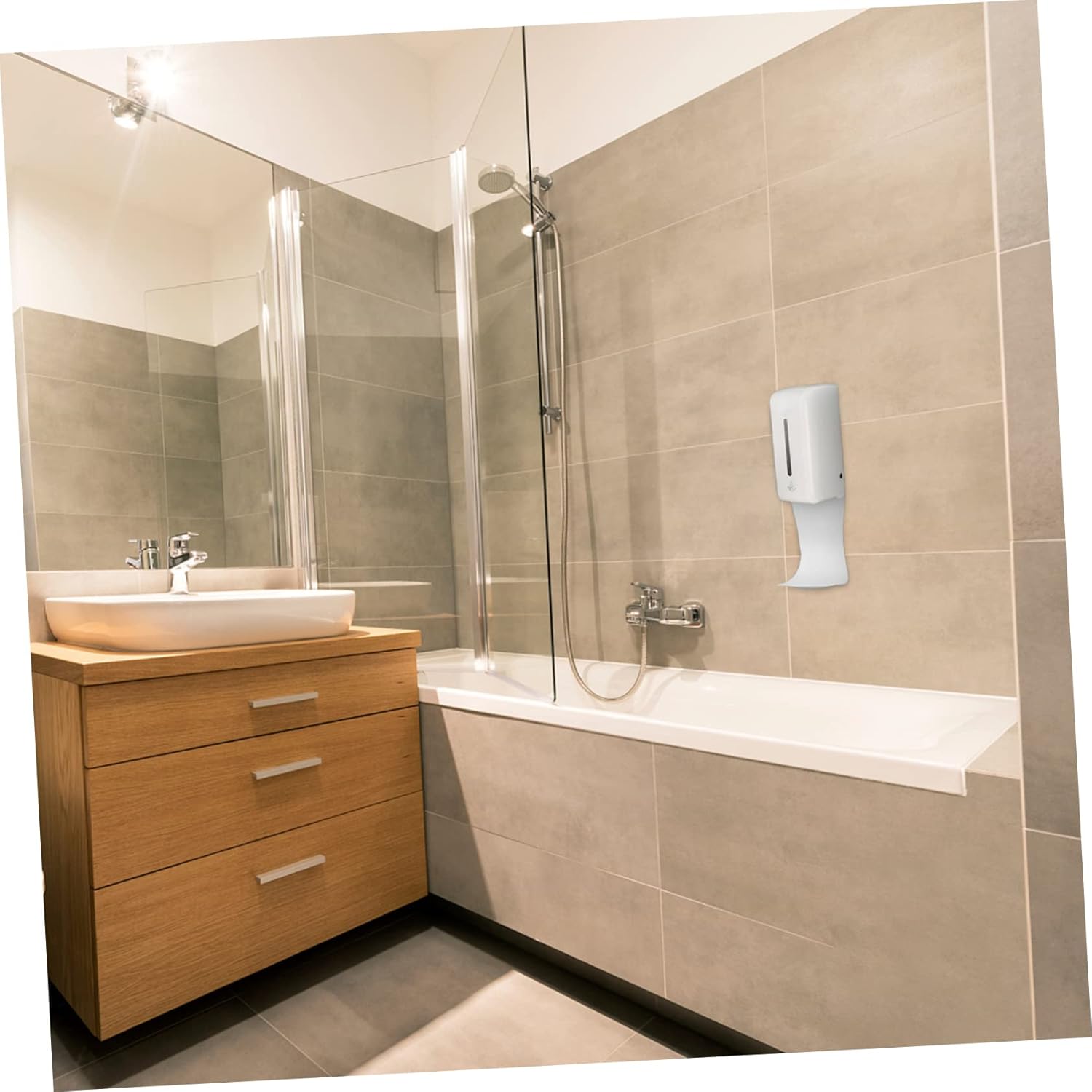 LIFKOME Leak Proof Bath Soap Dispenser Tray