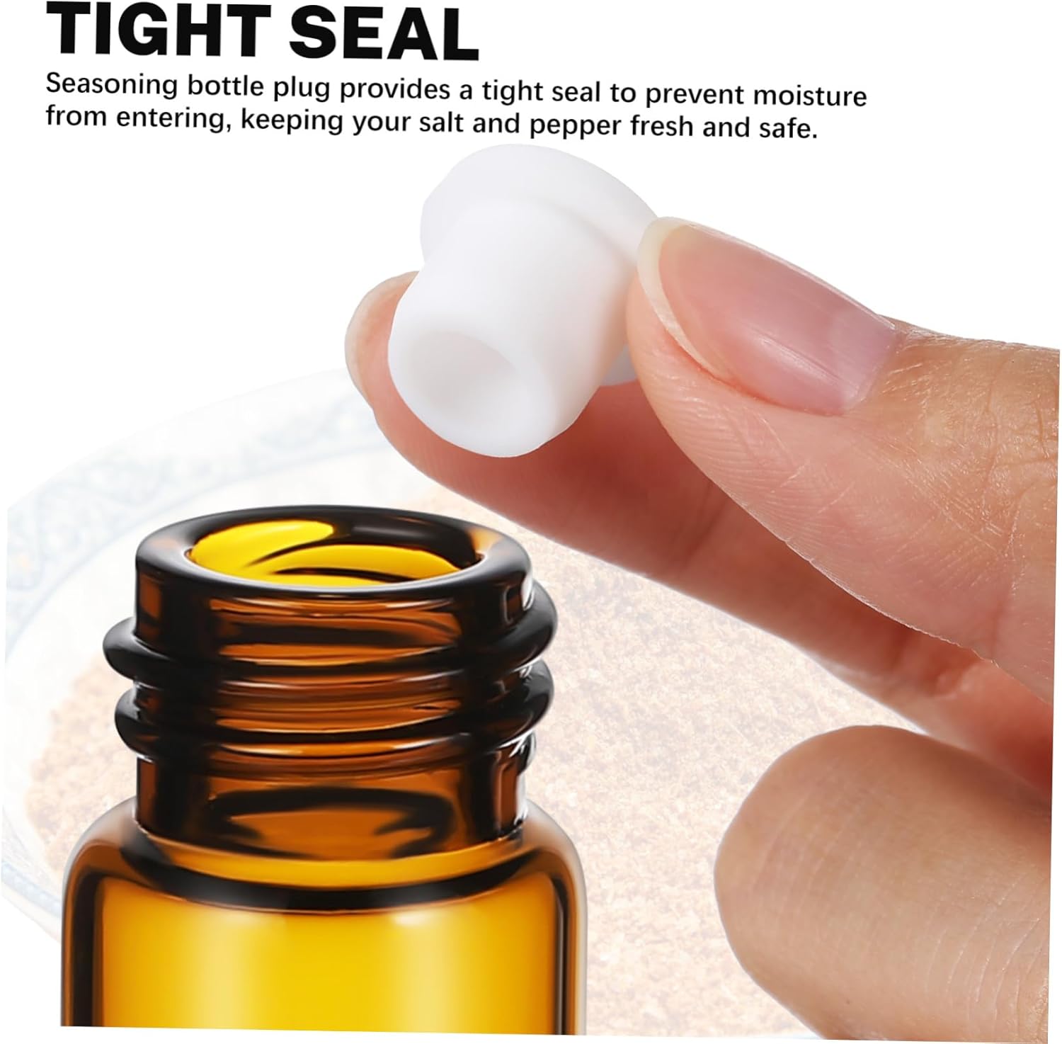 OUNONA 25 Pcs Salt Pepper Stoppers Replacement