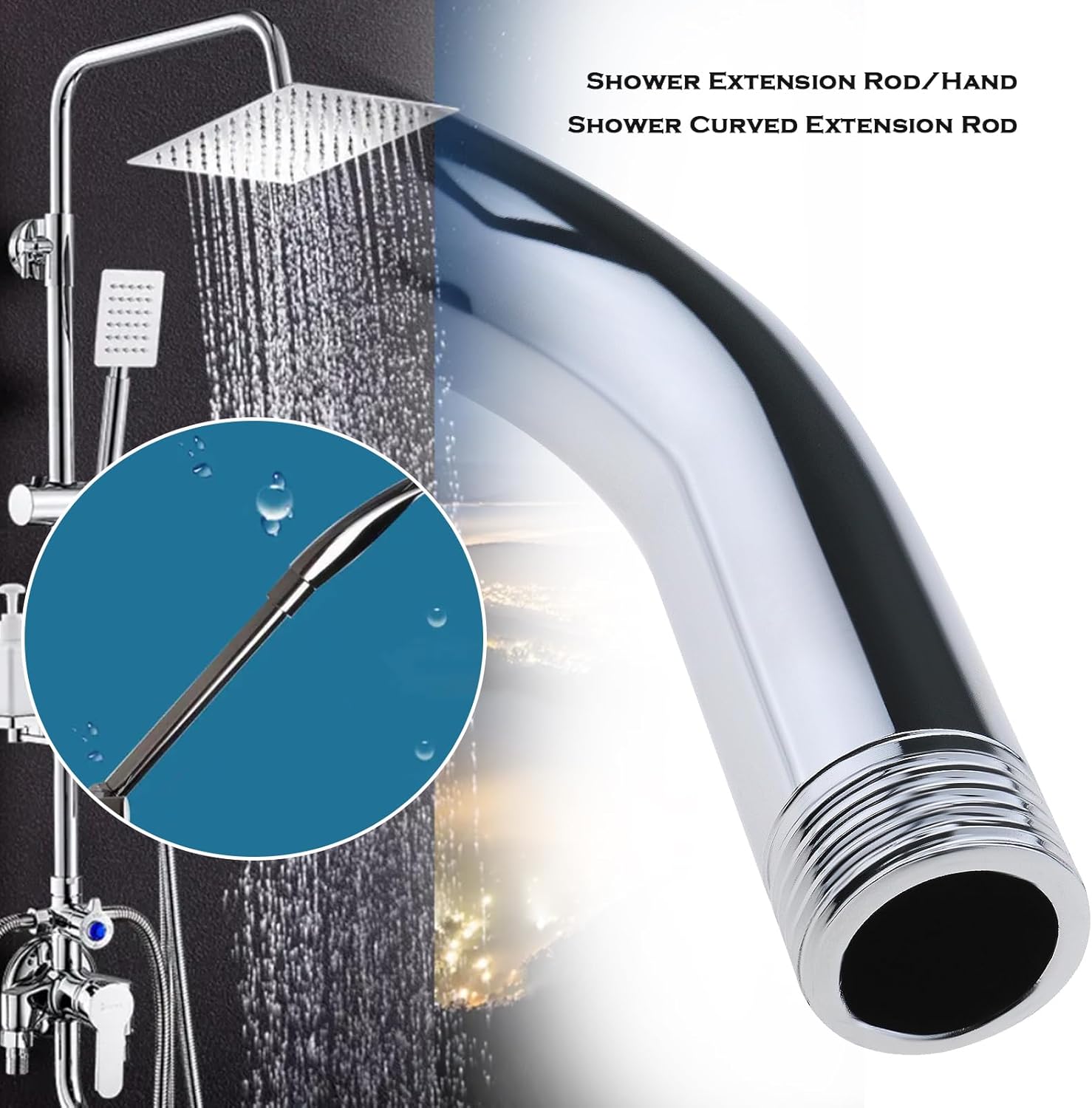 Universal G12 Shower Arm Extension Elbow Adapter