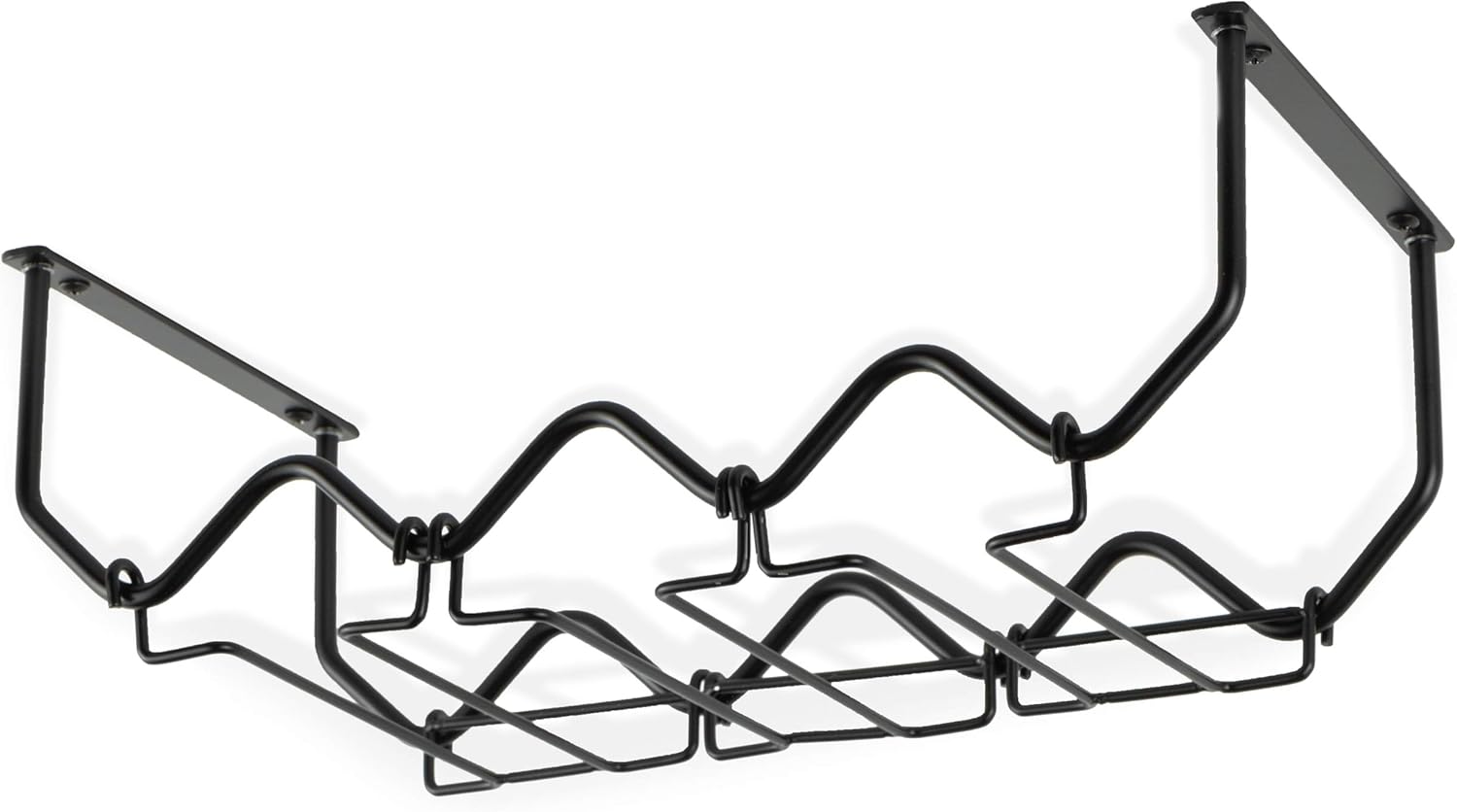 Wallniture Piccola Under Cabinet Wine Rack Glasses Holder