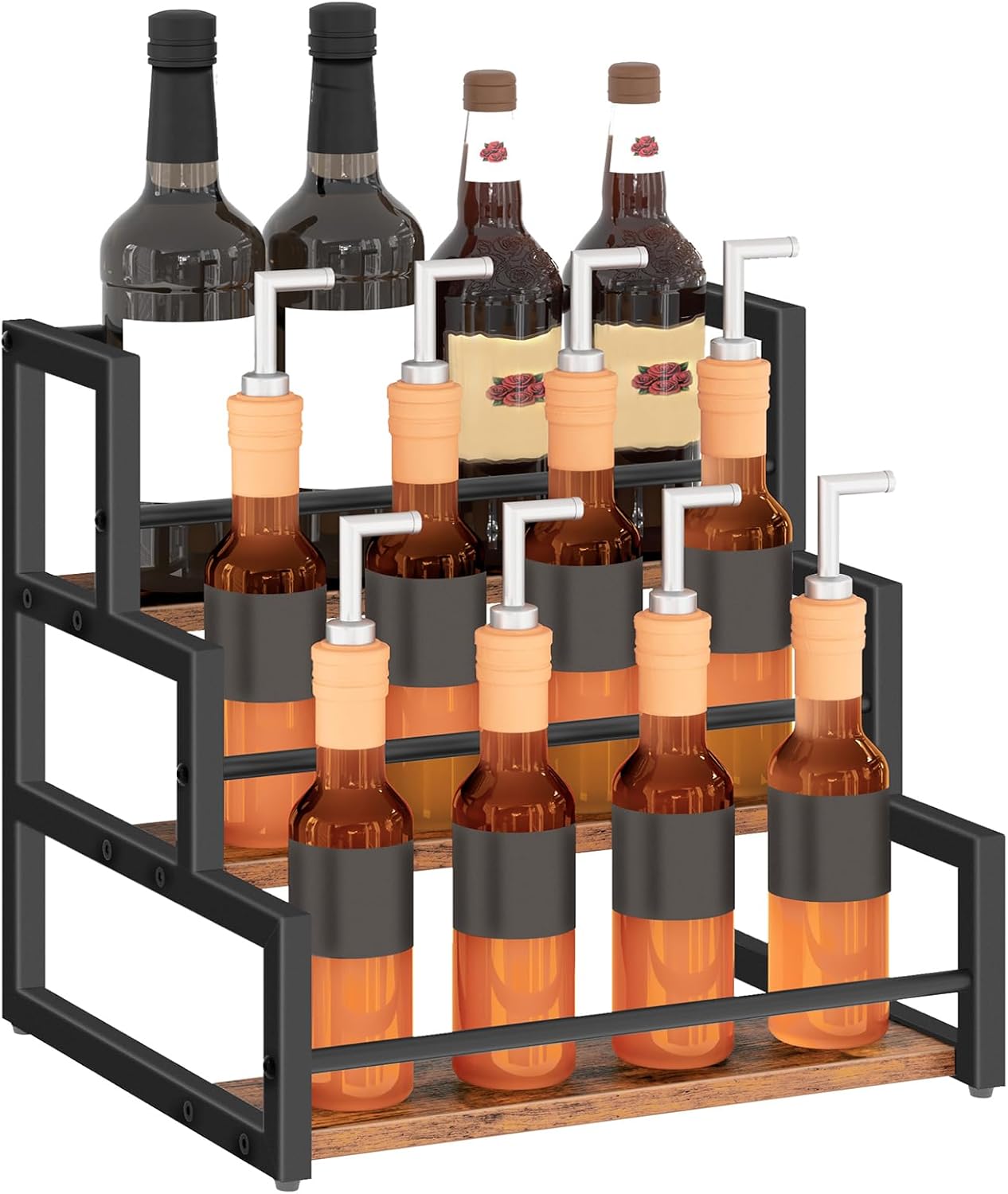 HOOBRO 3-Tier Coffee Syrup Rack Organizer