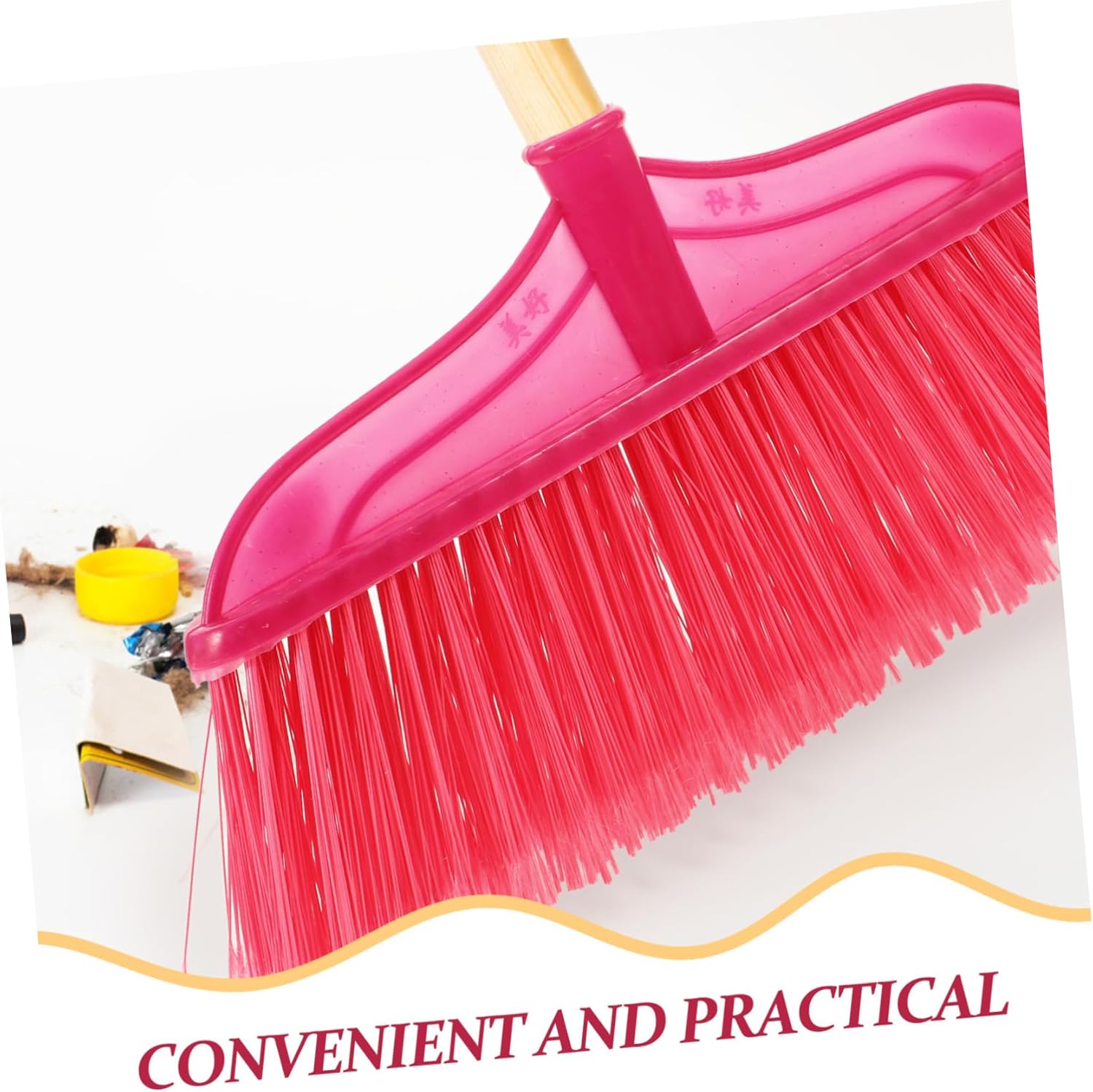 CALLARON Durable Bristle Broom Head for Home Office Cleaning
