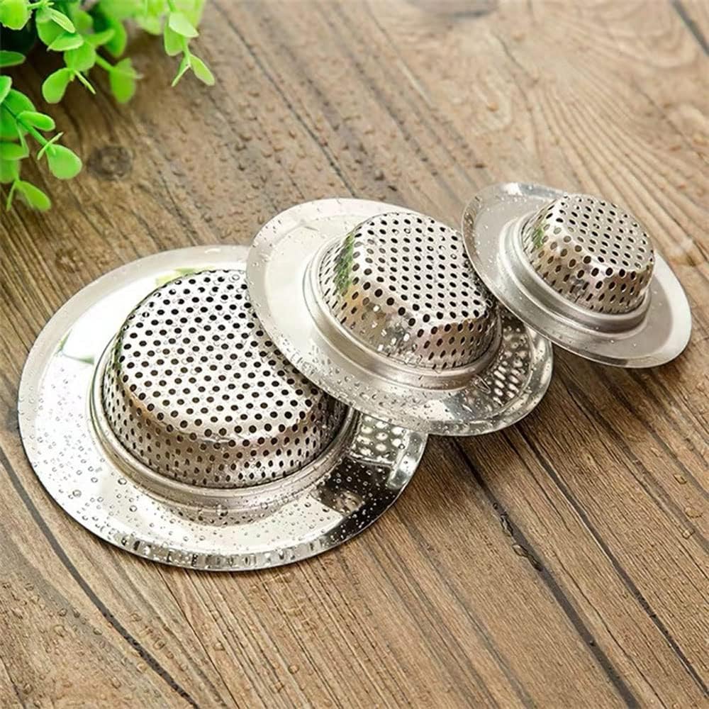 4 PCS Stainless Steel Drain Strainer Set