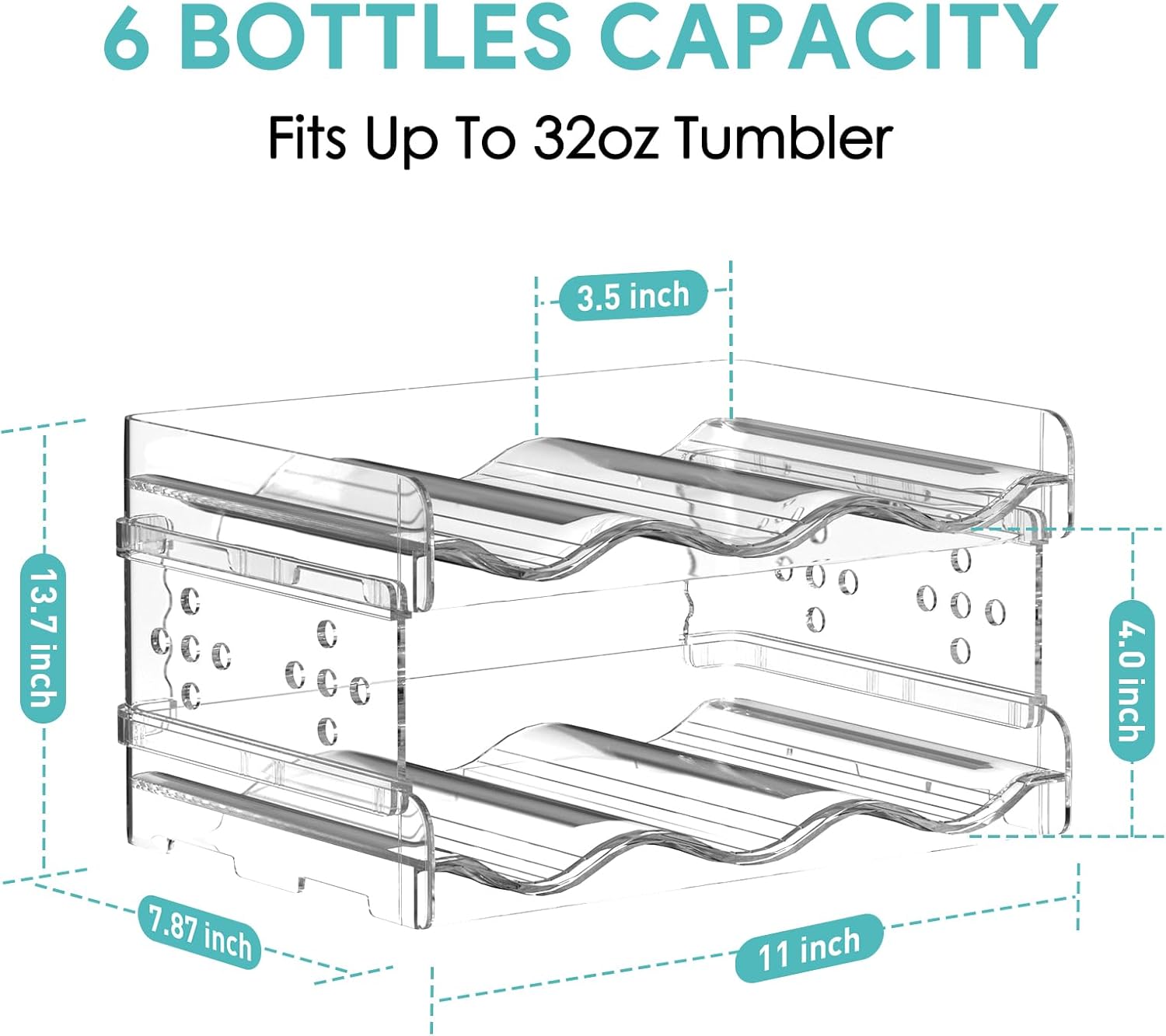 Areforic 2 Pack Stacking Water Bottle Organizer
