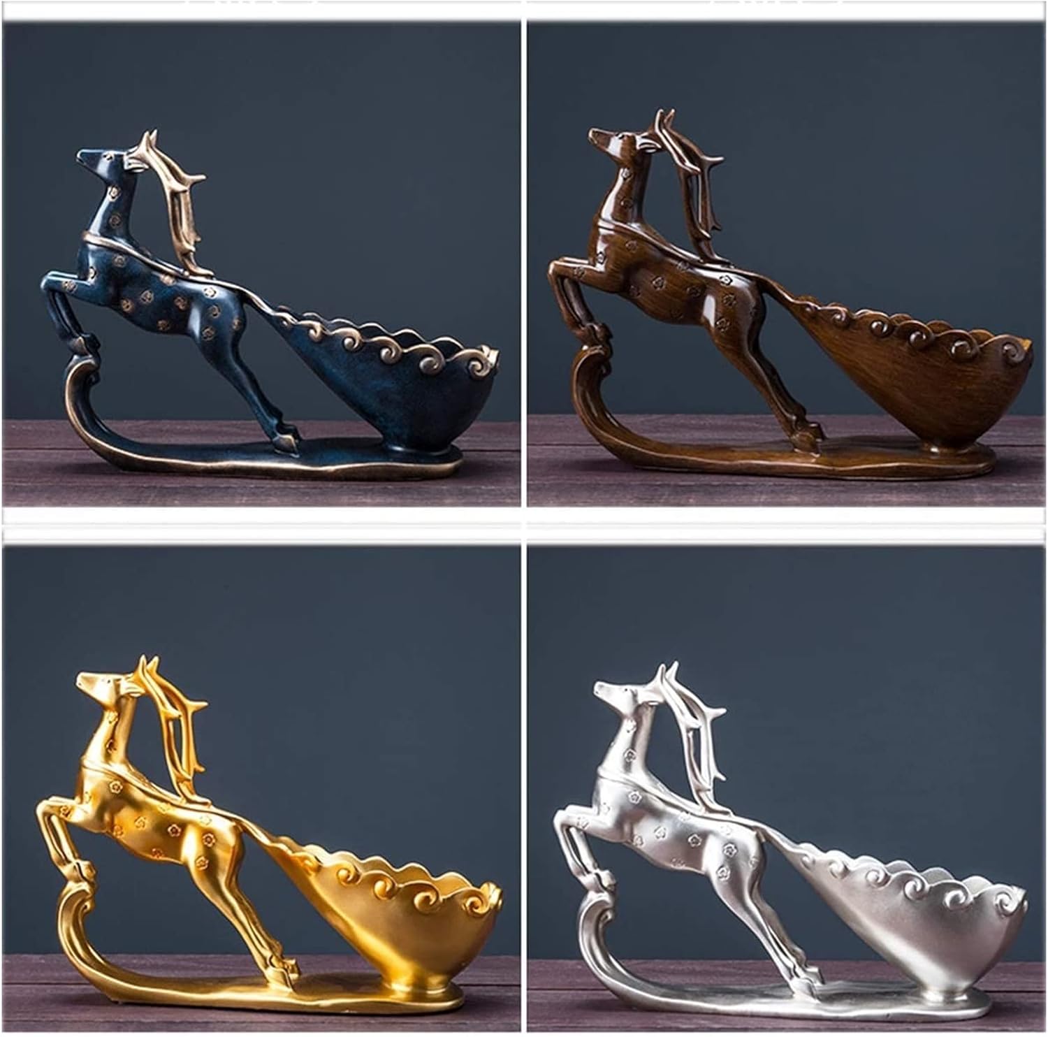 ALDEPO Elk Shaped Wine Rack Resin Holder