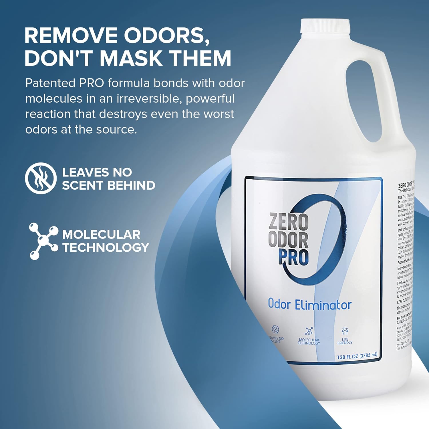 Zero Odor Pro - 128oz Commercial Strength Odor Eliminator Refill 1
