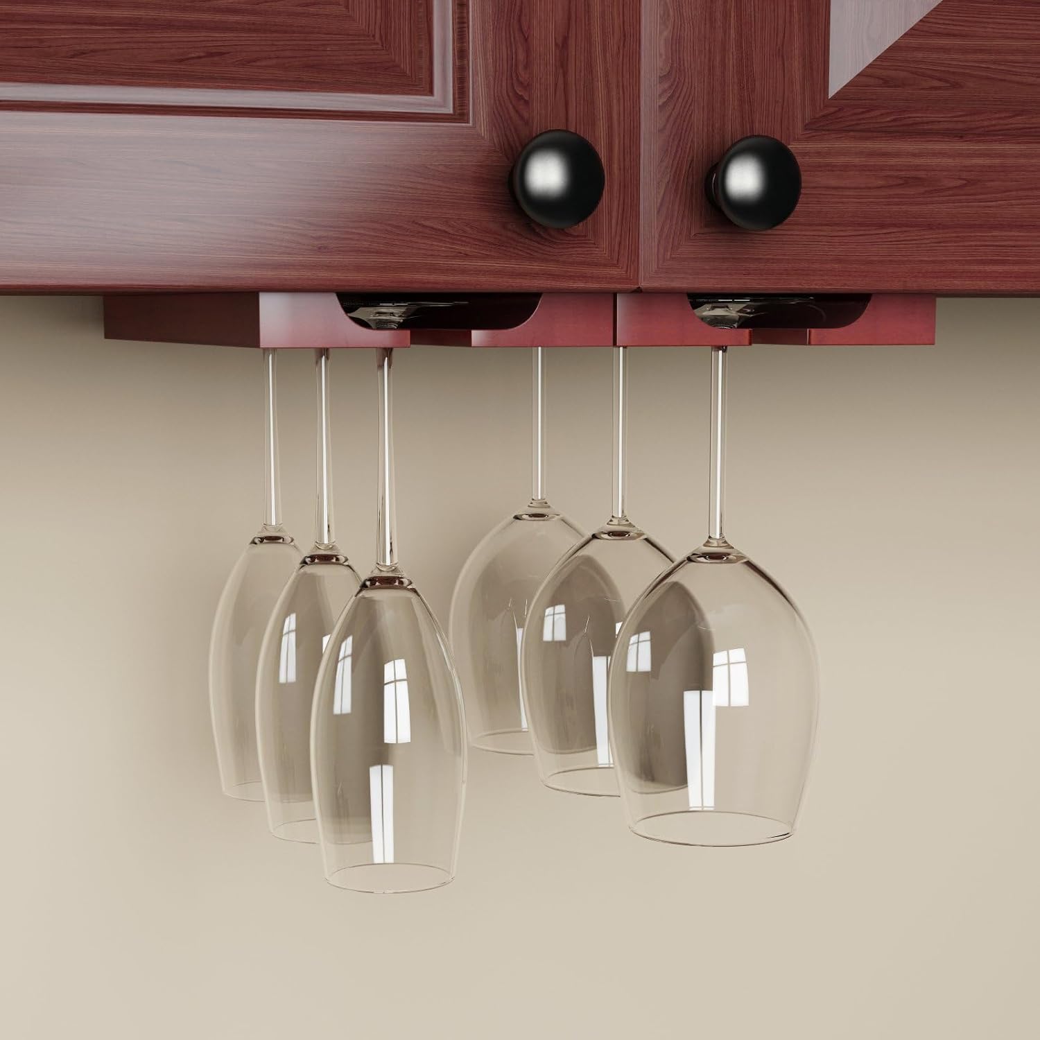 Rustic State Vigo Adjustable Stemware Rack