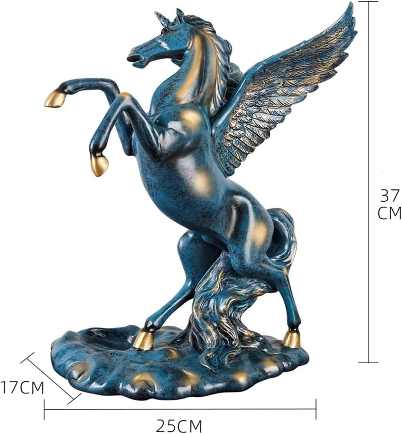 ALDEPO Wine Rack with Horse Art Design