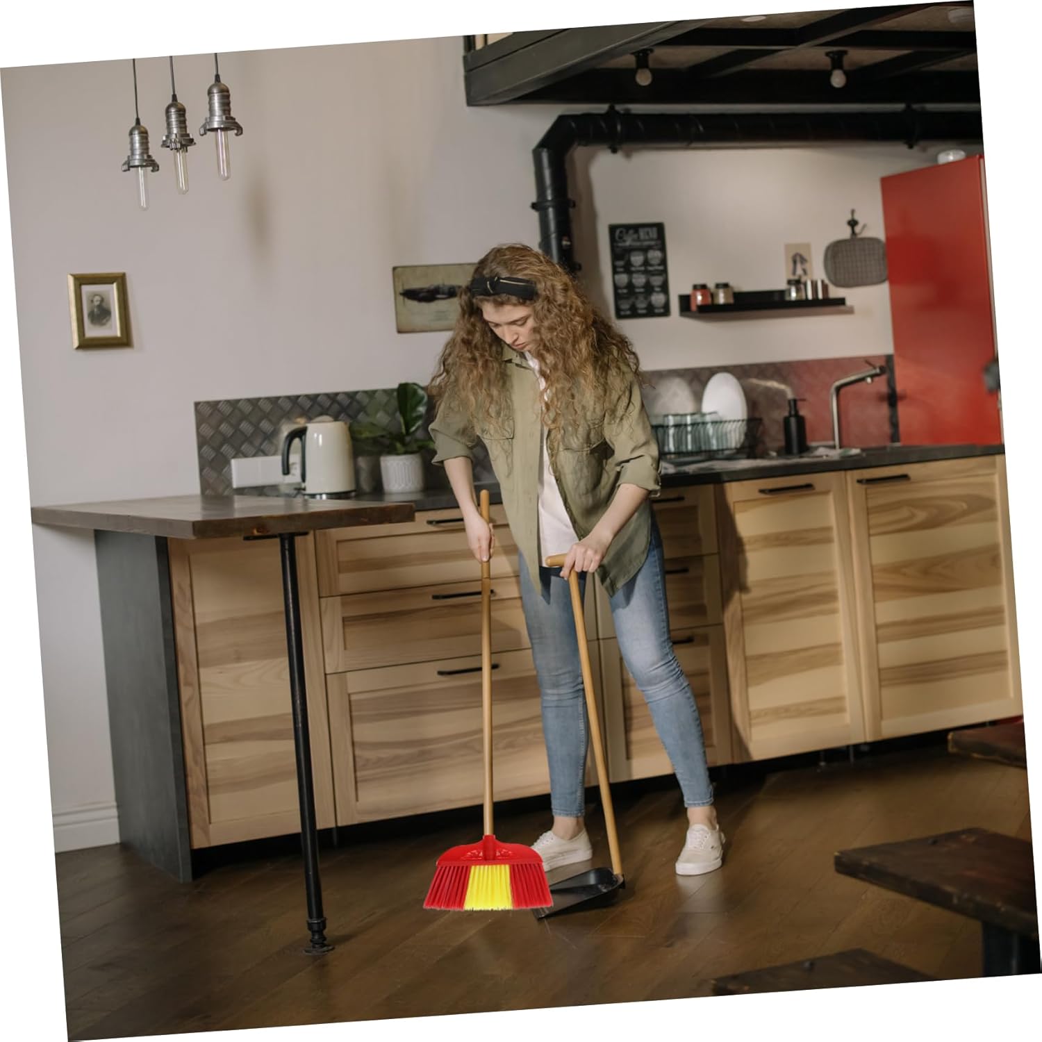CALLARON Plastic Broom Head Replacement for Toilet Brush
