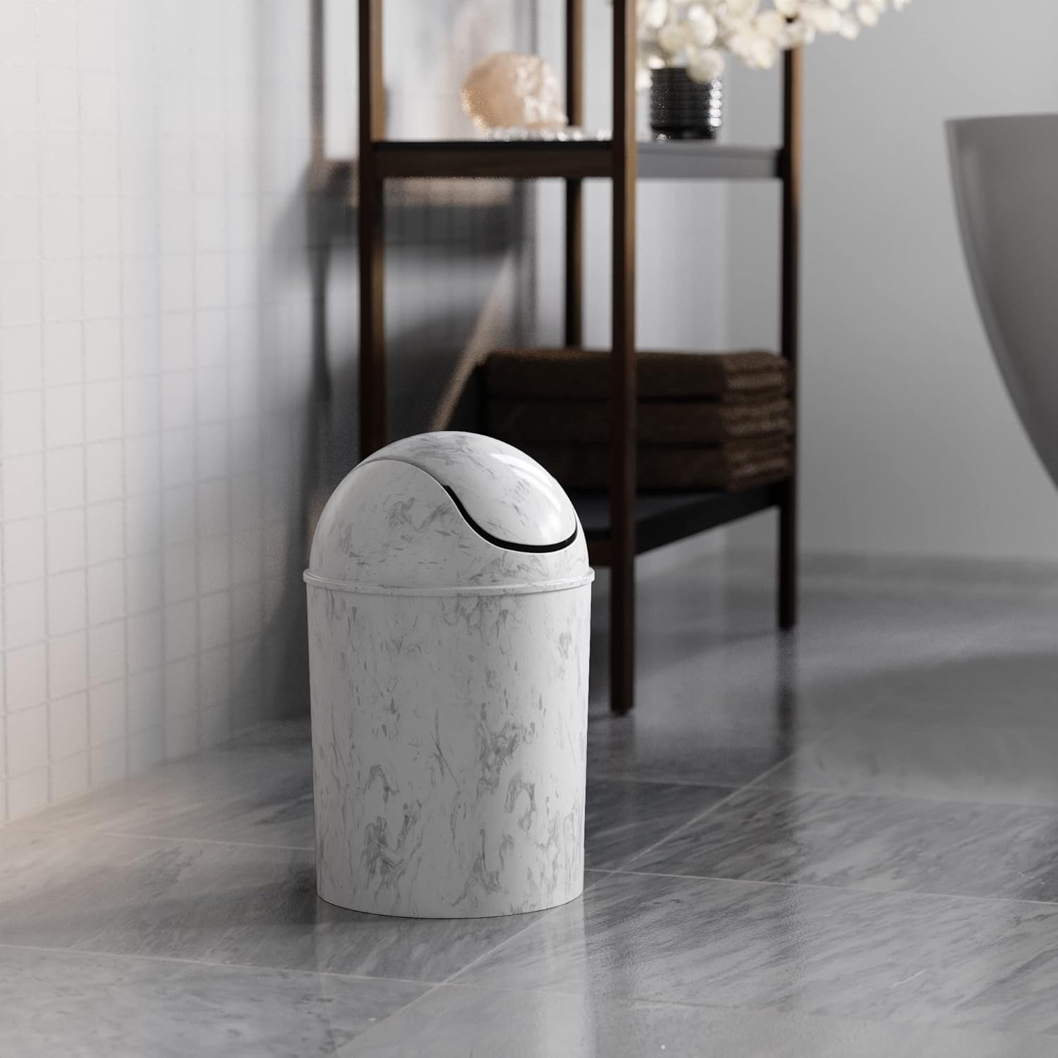 Umbra 125-Gallon Mini Trash Can with Swing-Top Lid