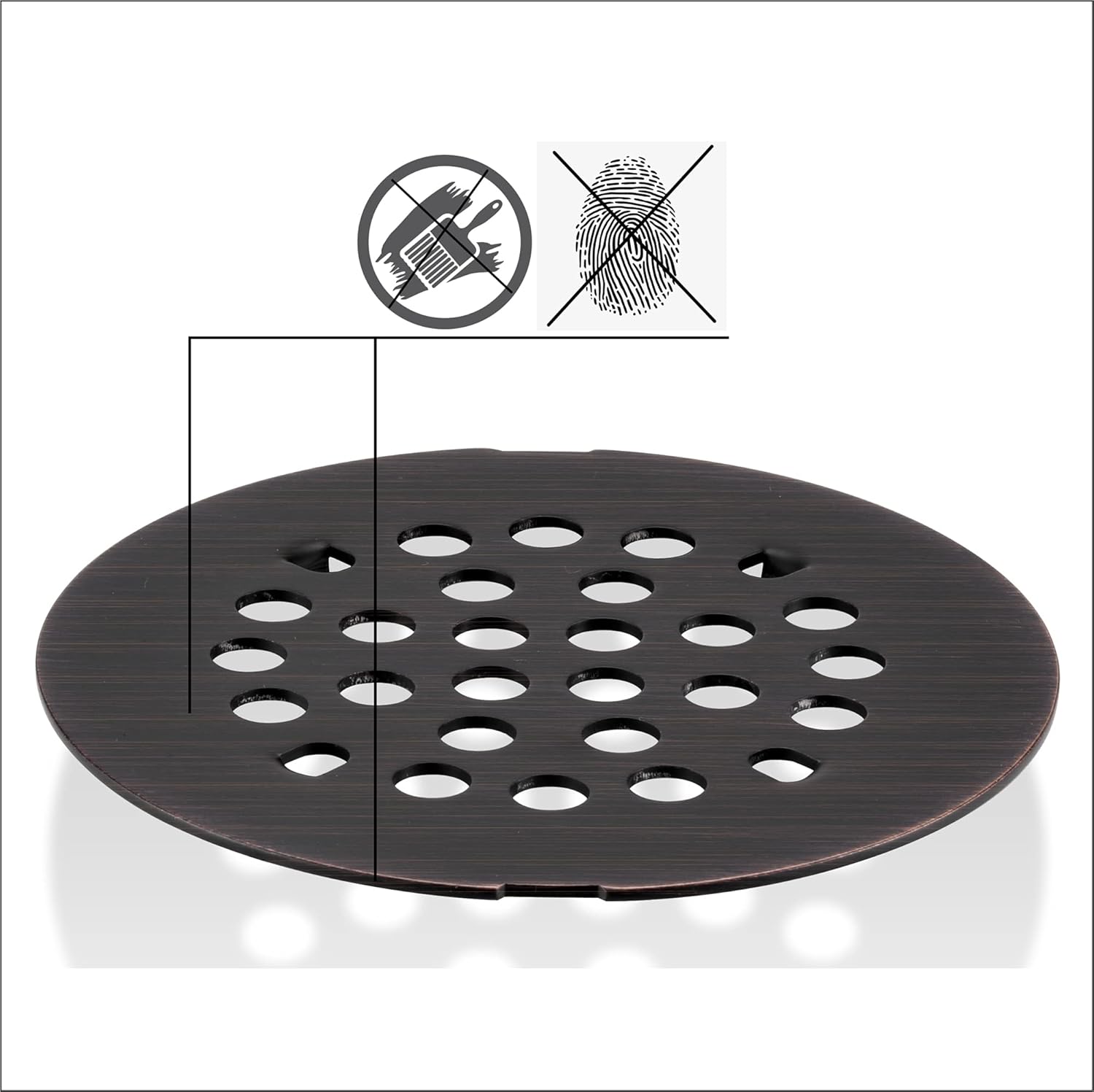 RRAJJ 4-14 Inch Round Shower Drain Cover Replacement