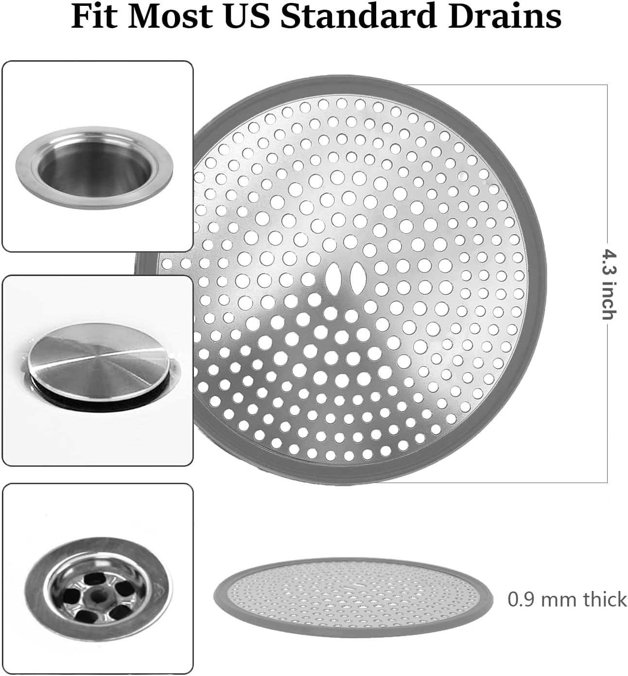 TTRWIN Premium Drain Hair Catcher for Shower Sink