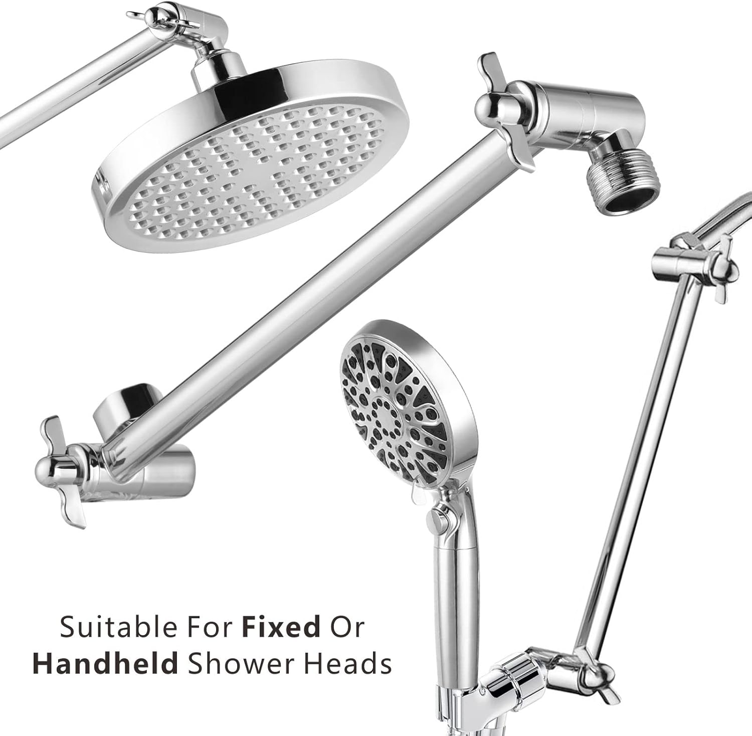 Nuodan 11 Inch Solid Brass Shower Arm Extension 1