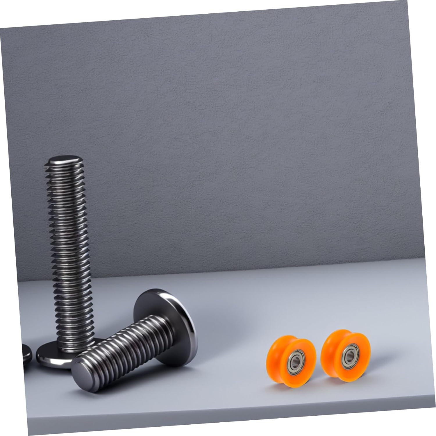 5 Pcs U Groove Nylon Sliding Door Rollers with Steel Bearings