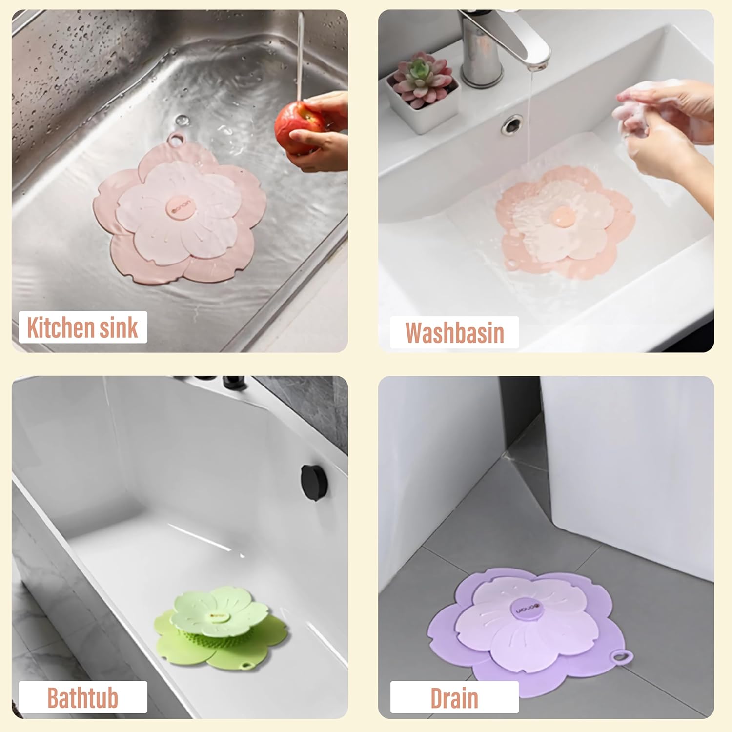 AYXX Anti-Odor Hair Drain Catcher 7 Silicone Cover