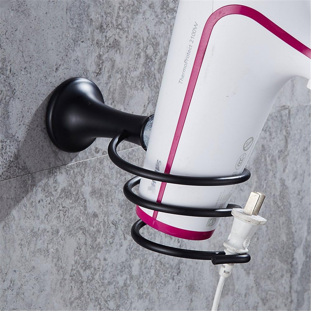 Liaozy888 Black Alloy Crystal Hand Dryer Holder