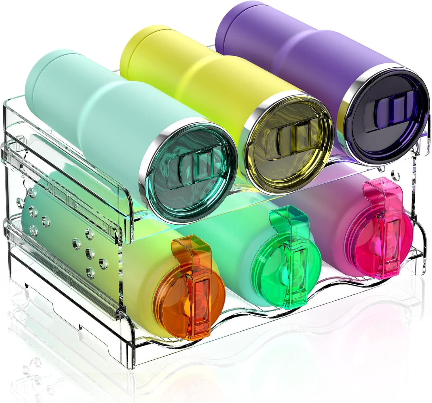 Areforic 2 Pack Stacking Water Bottle Organizer