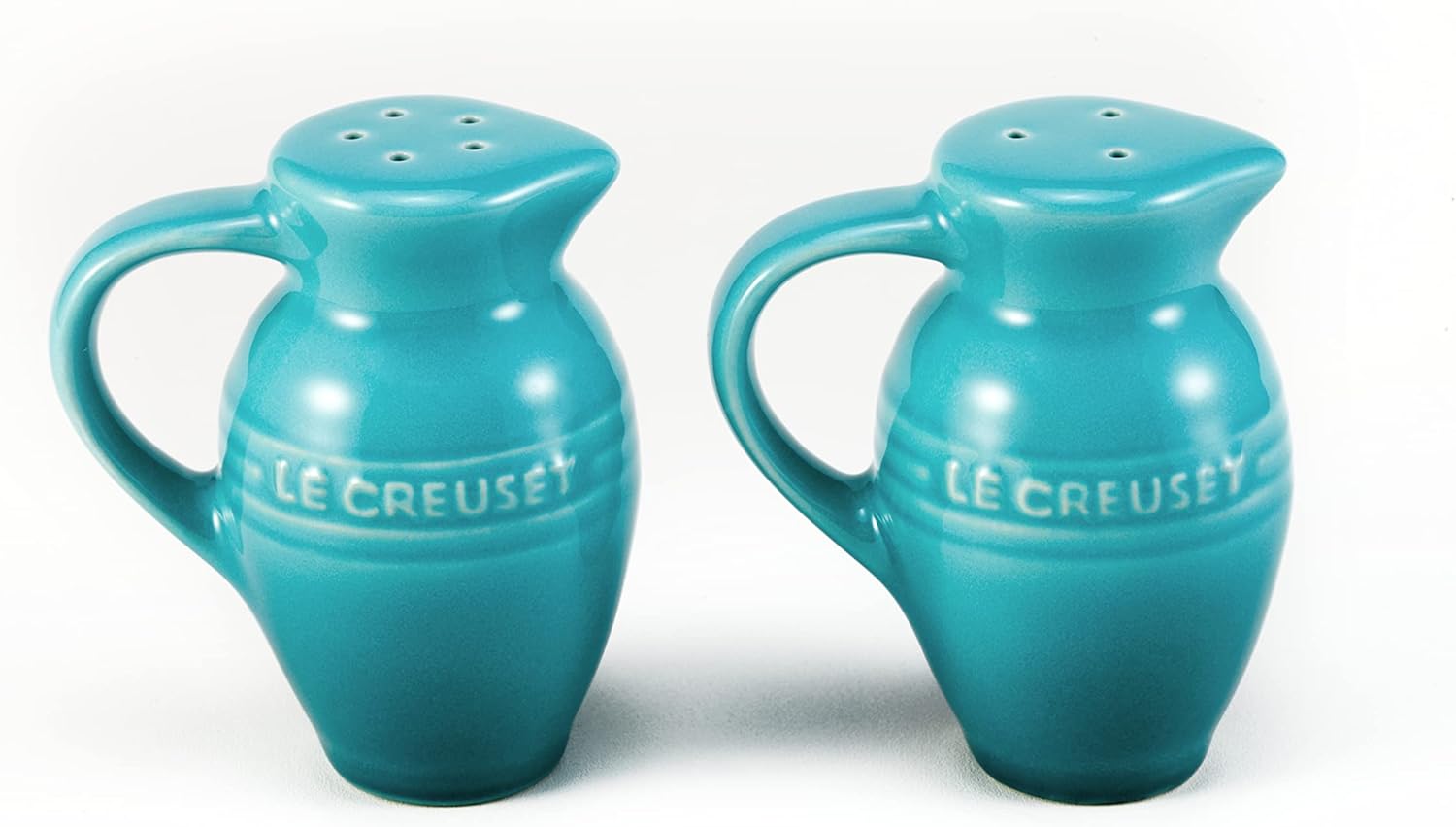 Le Creuset Salt and Pepper Shaker Set Caribbean Blue