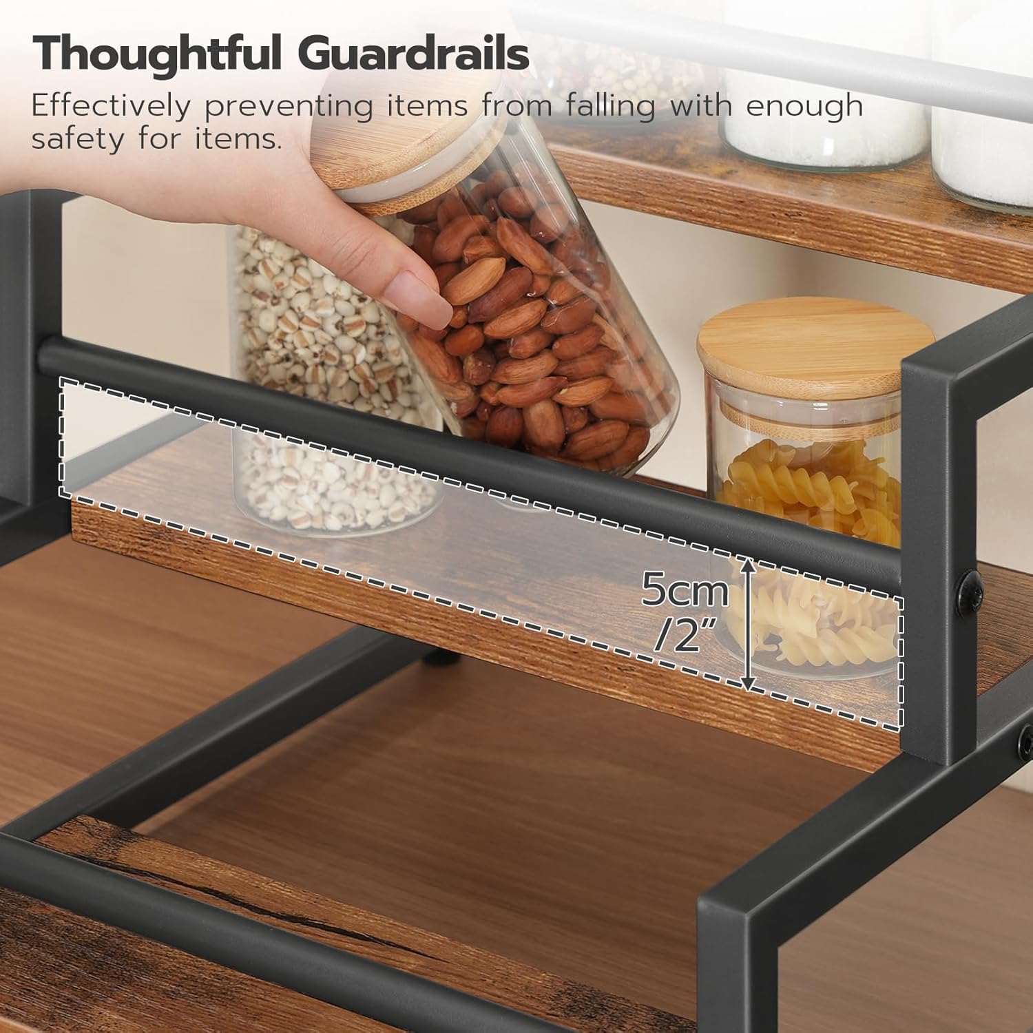 HOOBRO 3-Tier Coffee Syrup Rack Organizer