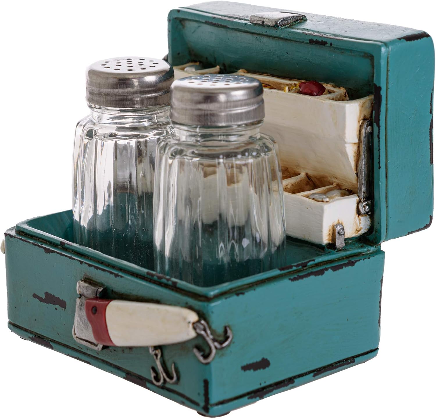 Pine Ridge Rustic Glass Salt and Pepper Shakers Set