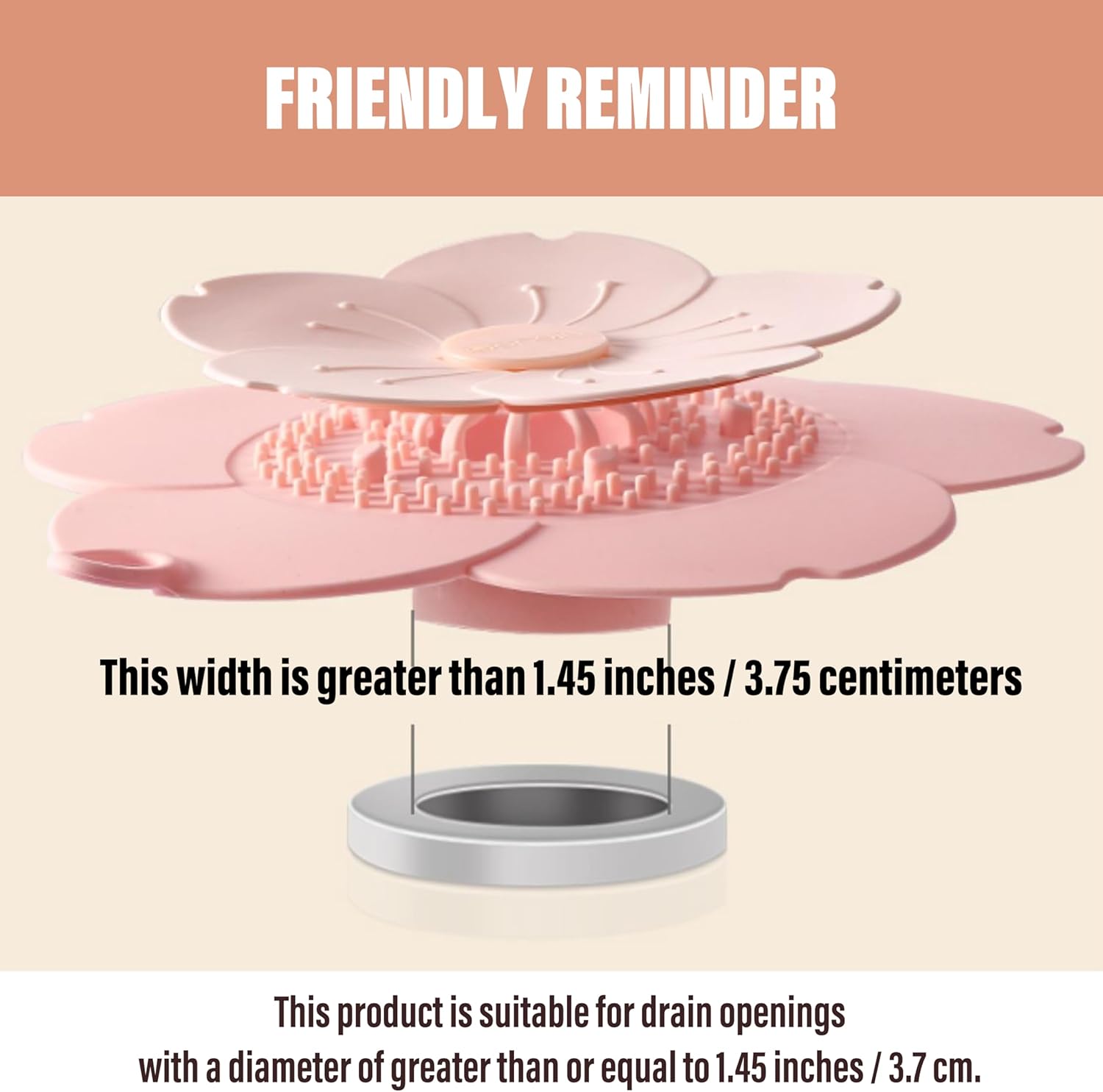 AYXX Anti-Odor Hair Drain Catcher 7 Silicone Cover
