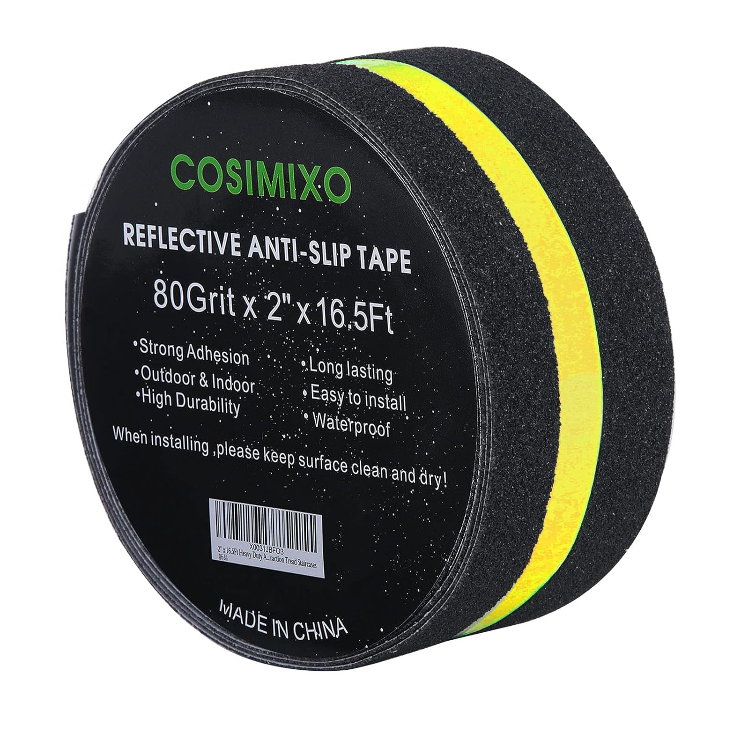 COSIMIXO 2 x 165FT Anti Slip Tape with Reflective Stripe 1