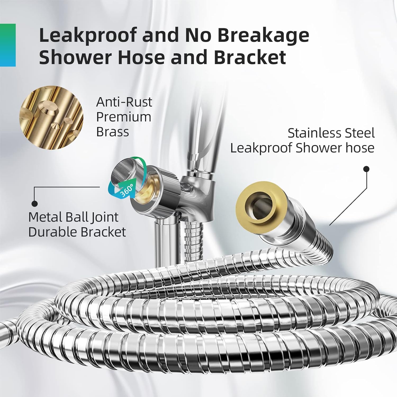 BESAQUO 10 Functions High Pressure Handheld Shower Head