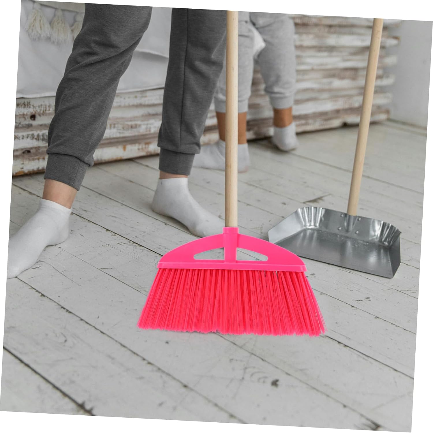 2Pcs Flagged Plastic Broom Head Replacement