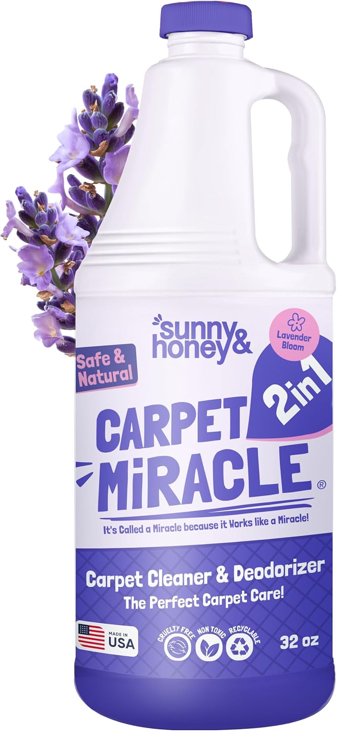Sunny And Honey Carpet Cleaner Shampoo 32 Fl Oz Light Lavender
