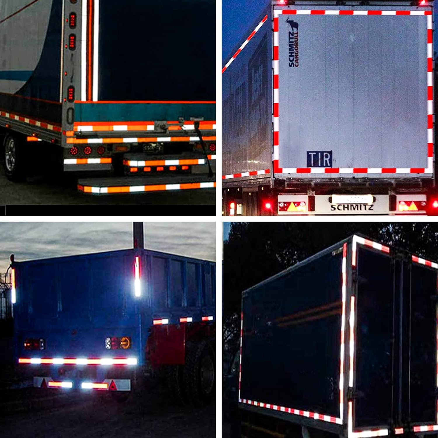 2 x 32 Reflective Safety Tape Red White