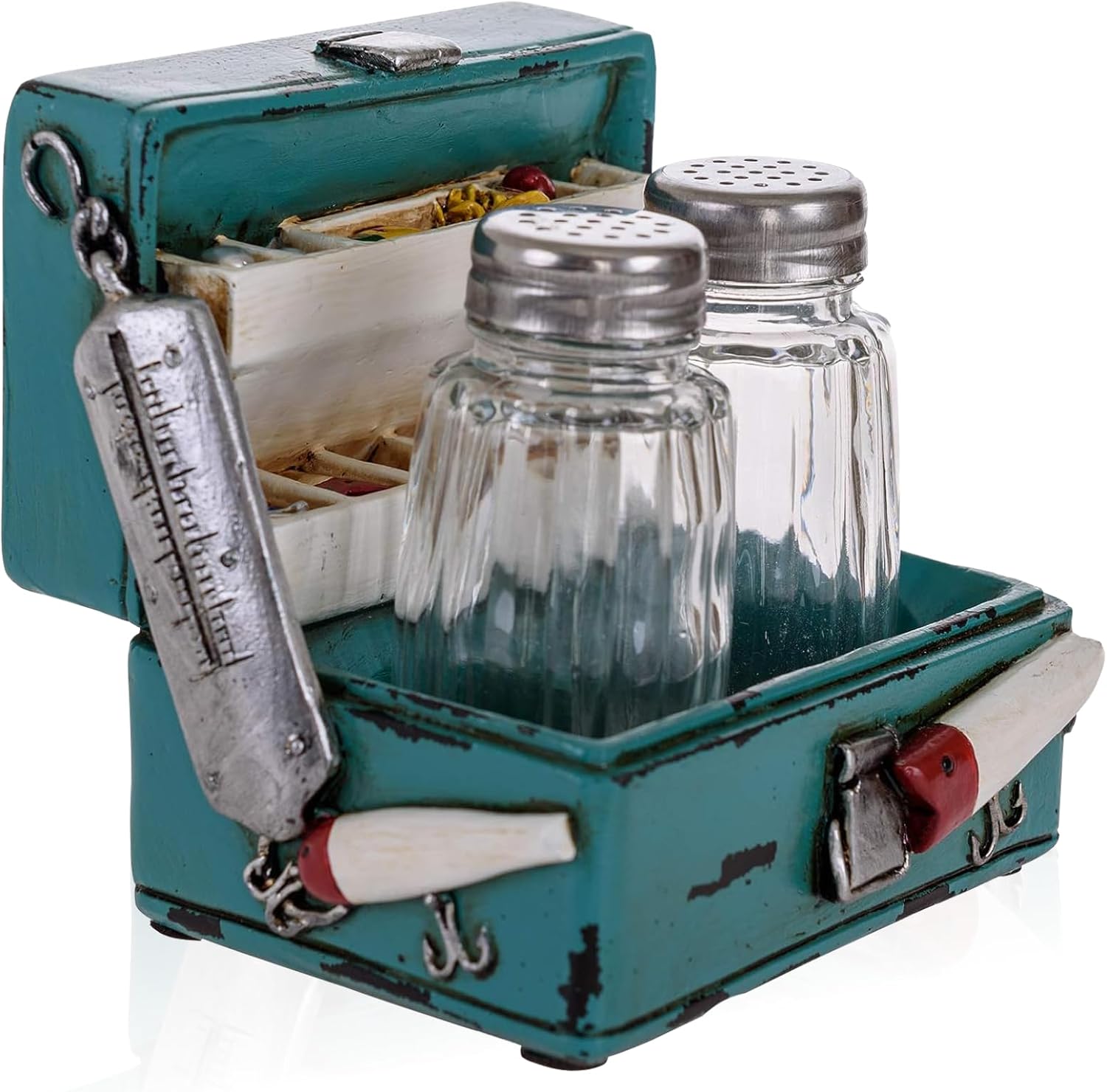 Pine Ridge Rustic Glass Salt and Pepper Shakers Set