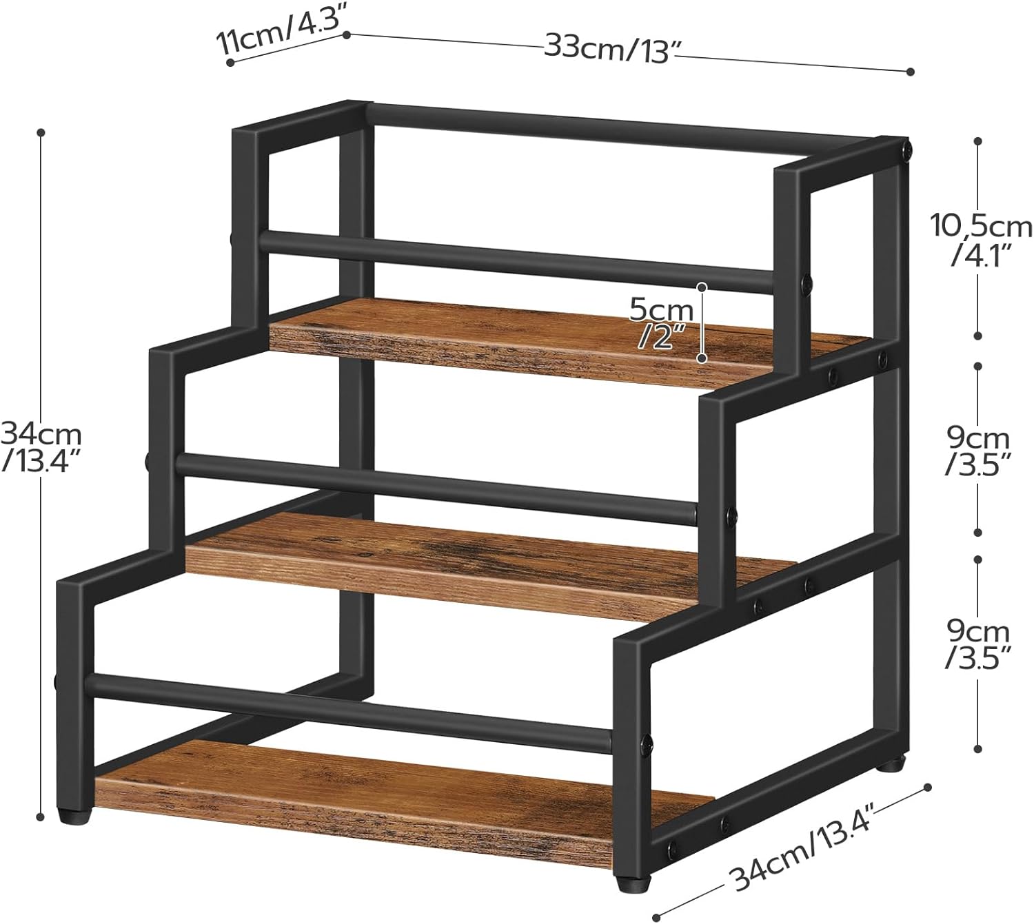 HOOBRO 3-Tier Coffee Syrup Rack Organizer