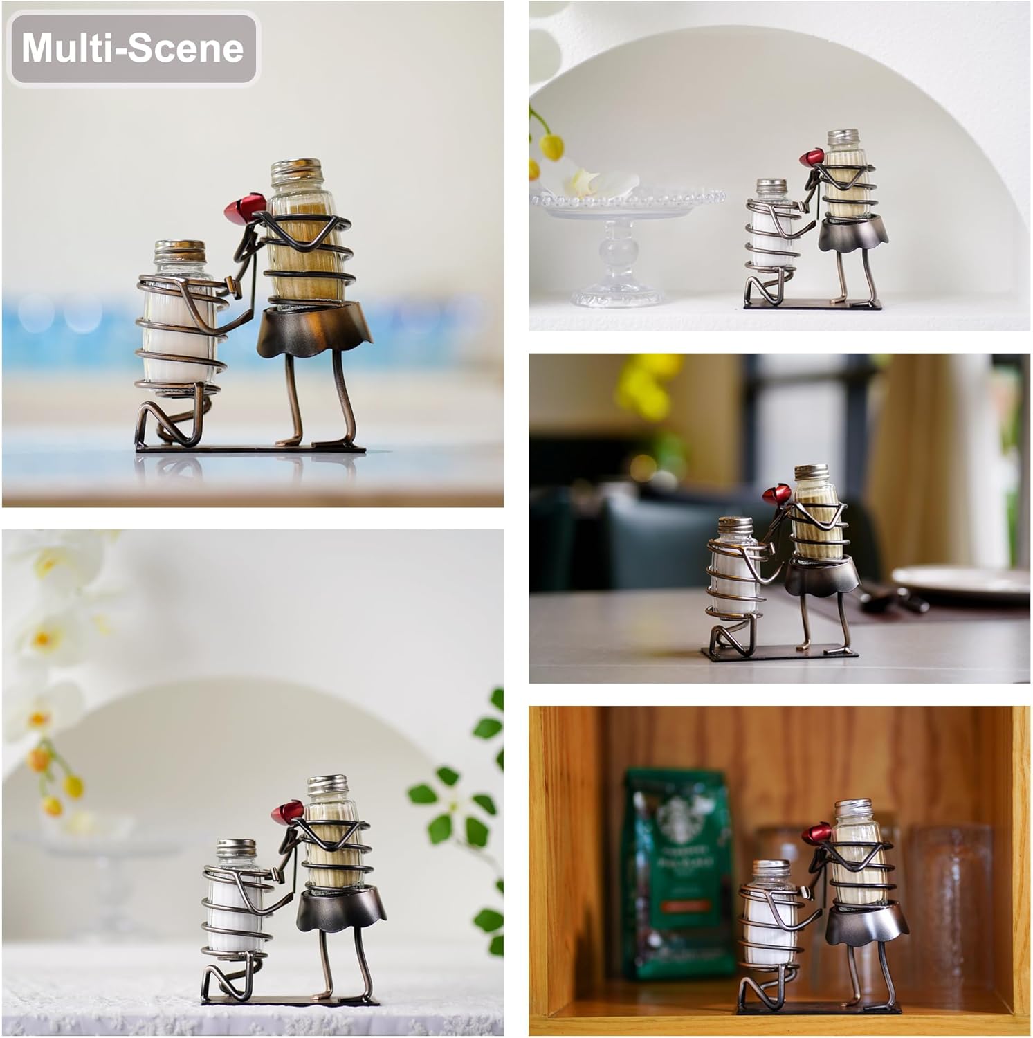 Funny Salt and Pepper Shakers Set - Rose Lovers