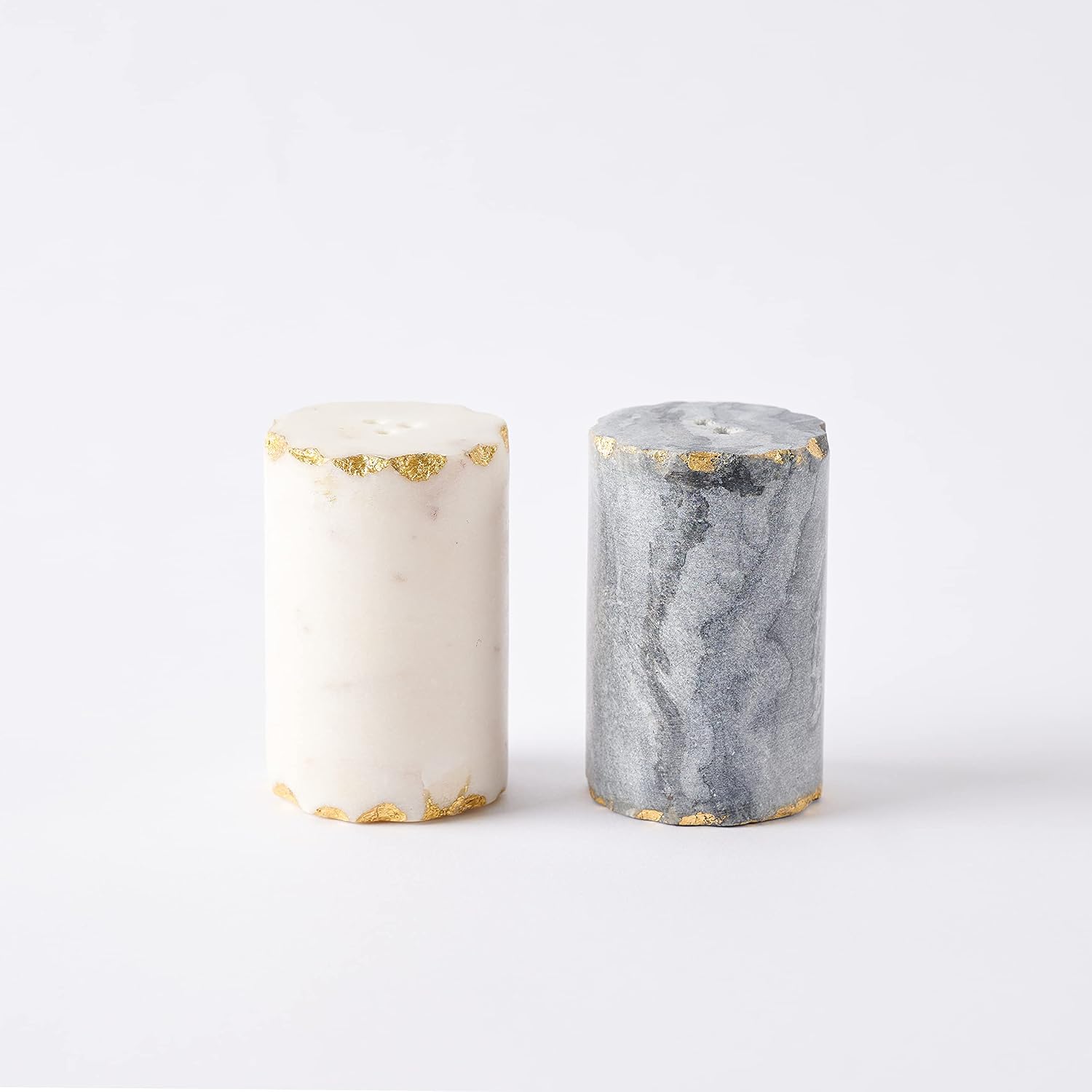Mud Pie Marble Salt and Pepper Shaker Set 1