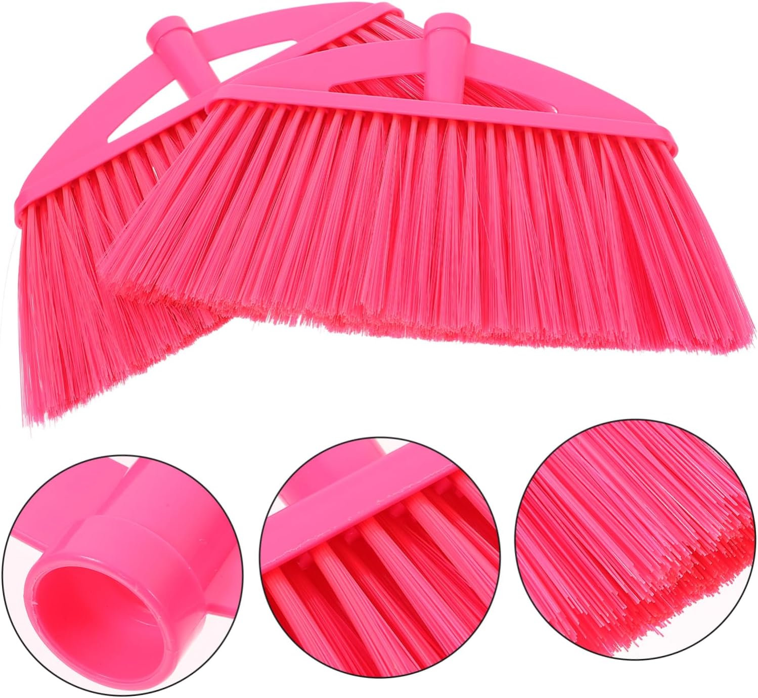 2Pcs Flagged Plastic Broom Head Replacement