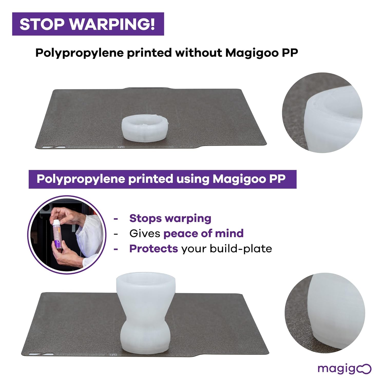 Magigoo 3D Printer Adhesive Glue for Polypropylene 50ml