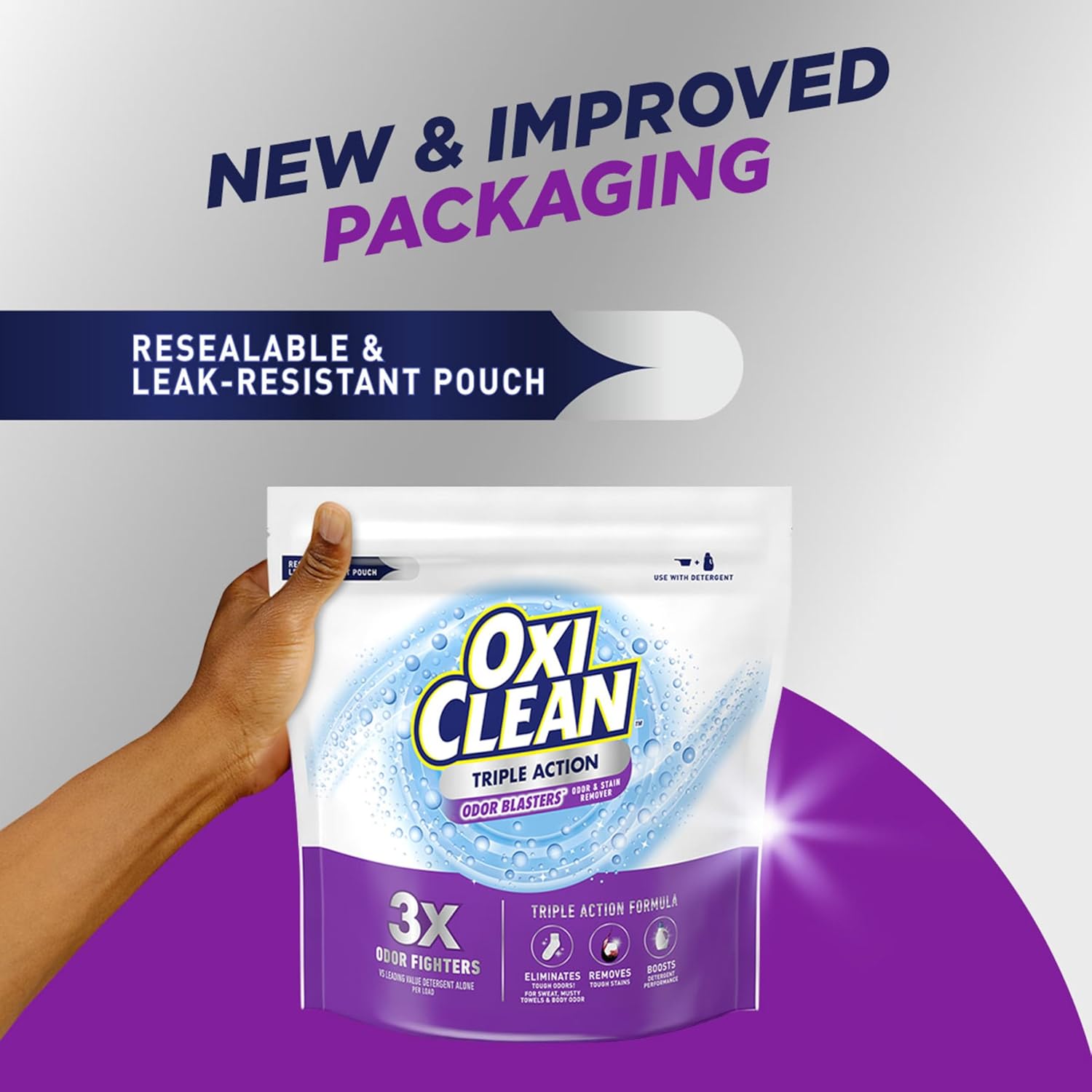 OxiClean Triple Action Odor Blasters 4 LB Pouch 1