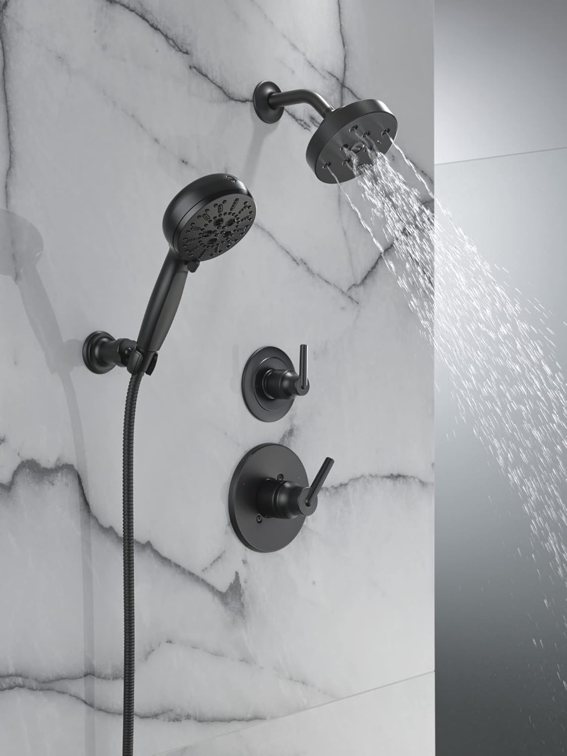 Delta 7-Setting Wall Mount Hand Shower with Cleaning Spray